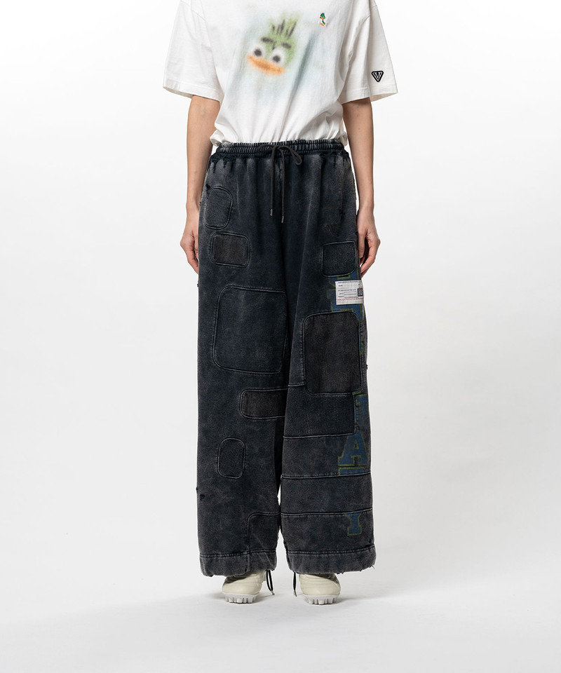 Maison MIHARAYASUHIRO Bleached Repair Sweat Pants outlook