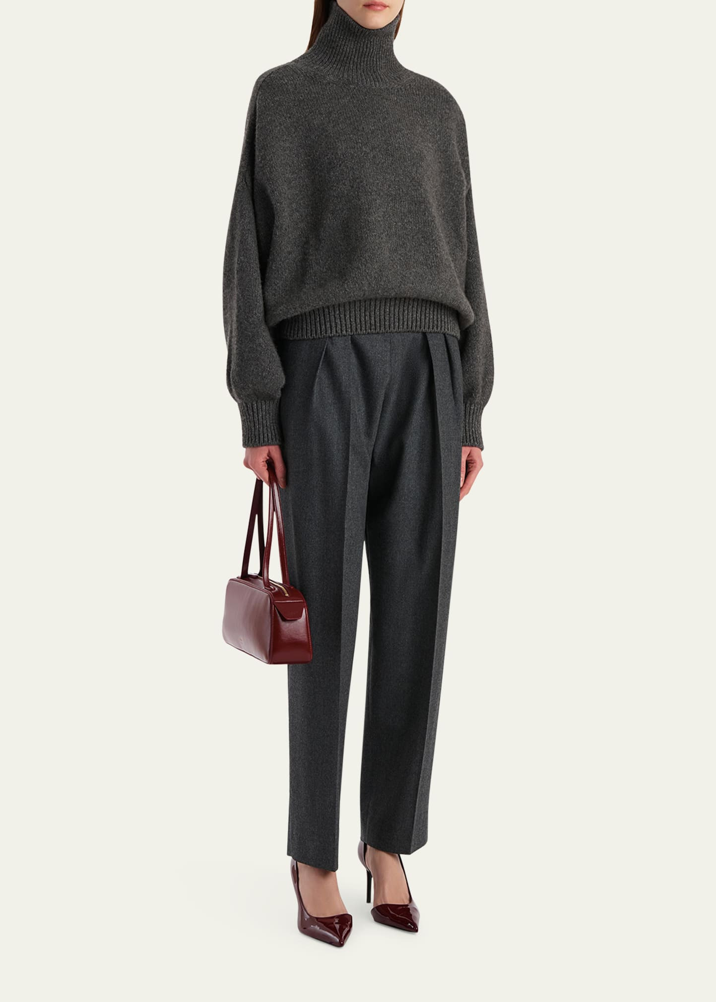 Dugan Pleated Tapered-Leg Ankle Pants - 2