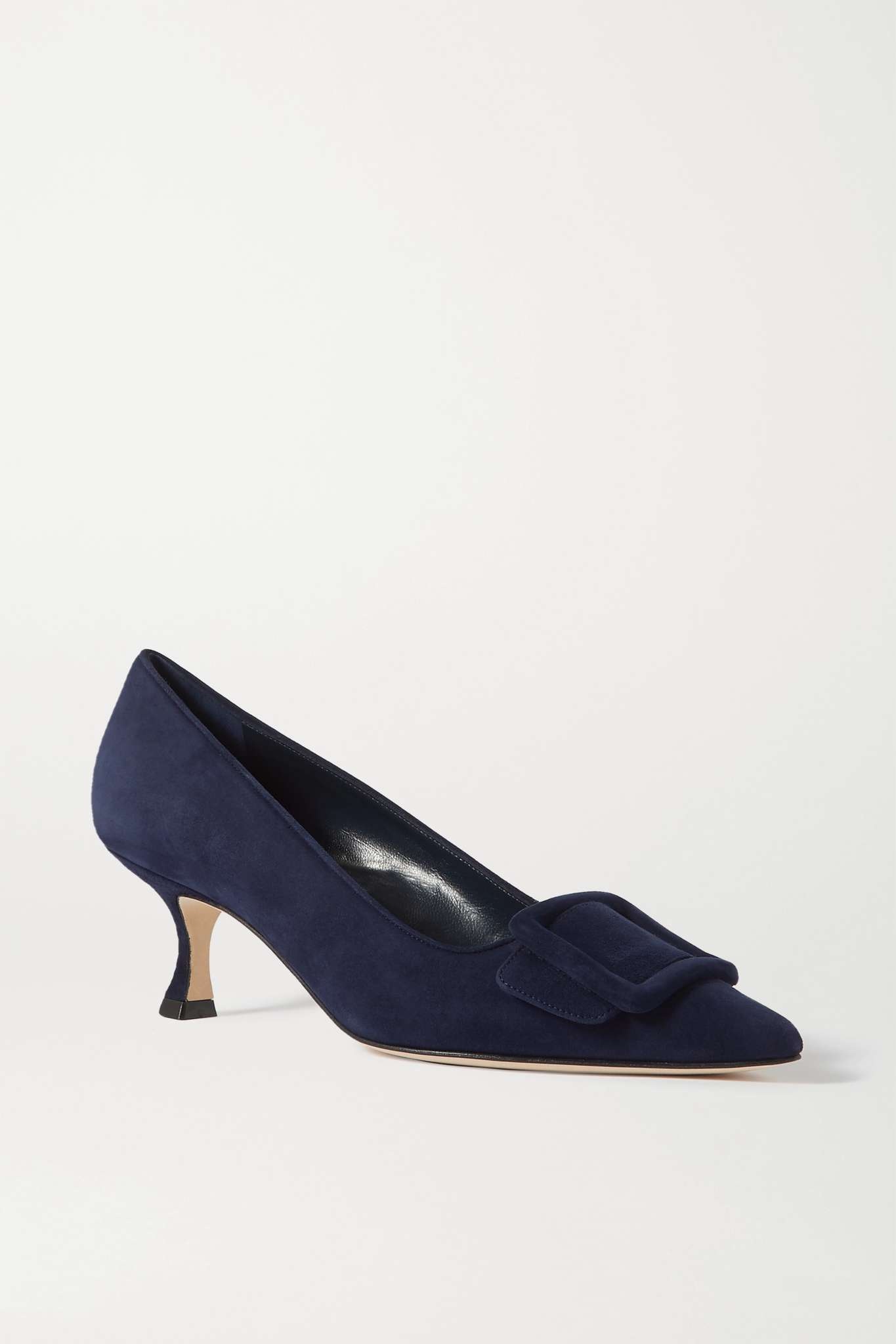 Maysale 50 buckled suede pumps - 1