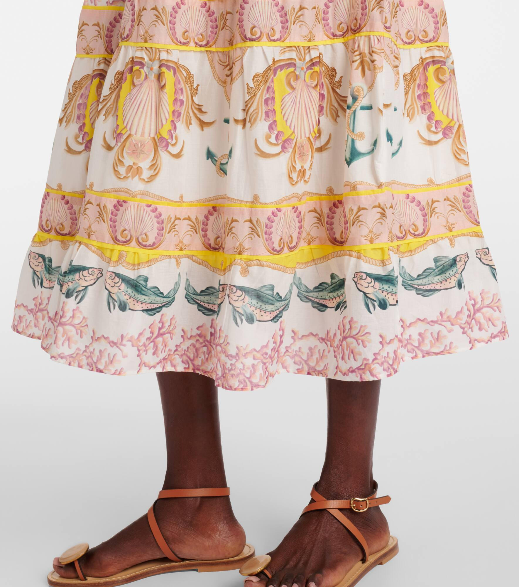Maritime Magic printed midi dress - 5