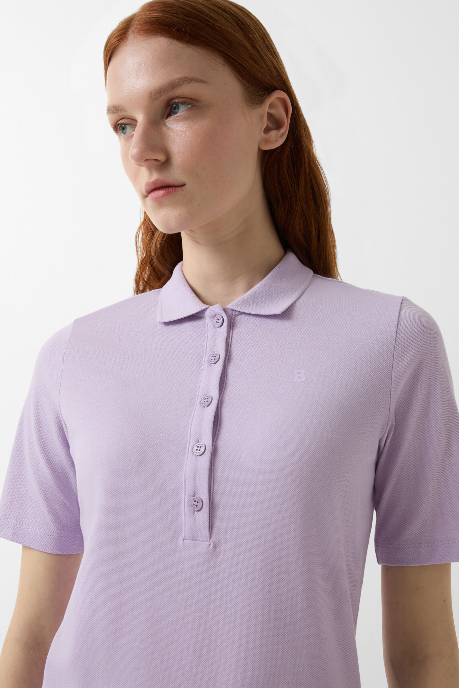 Malika polo shirt in Lilac - 4