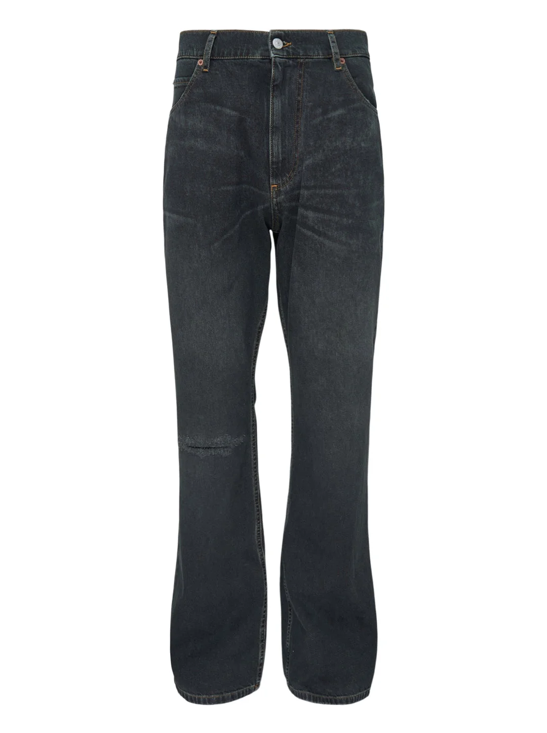 Black Denim 5-Pocket Jeans - 1