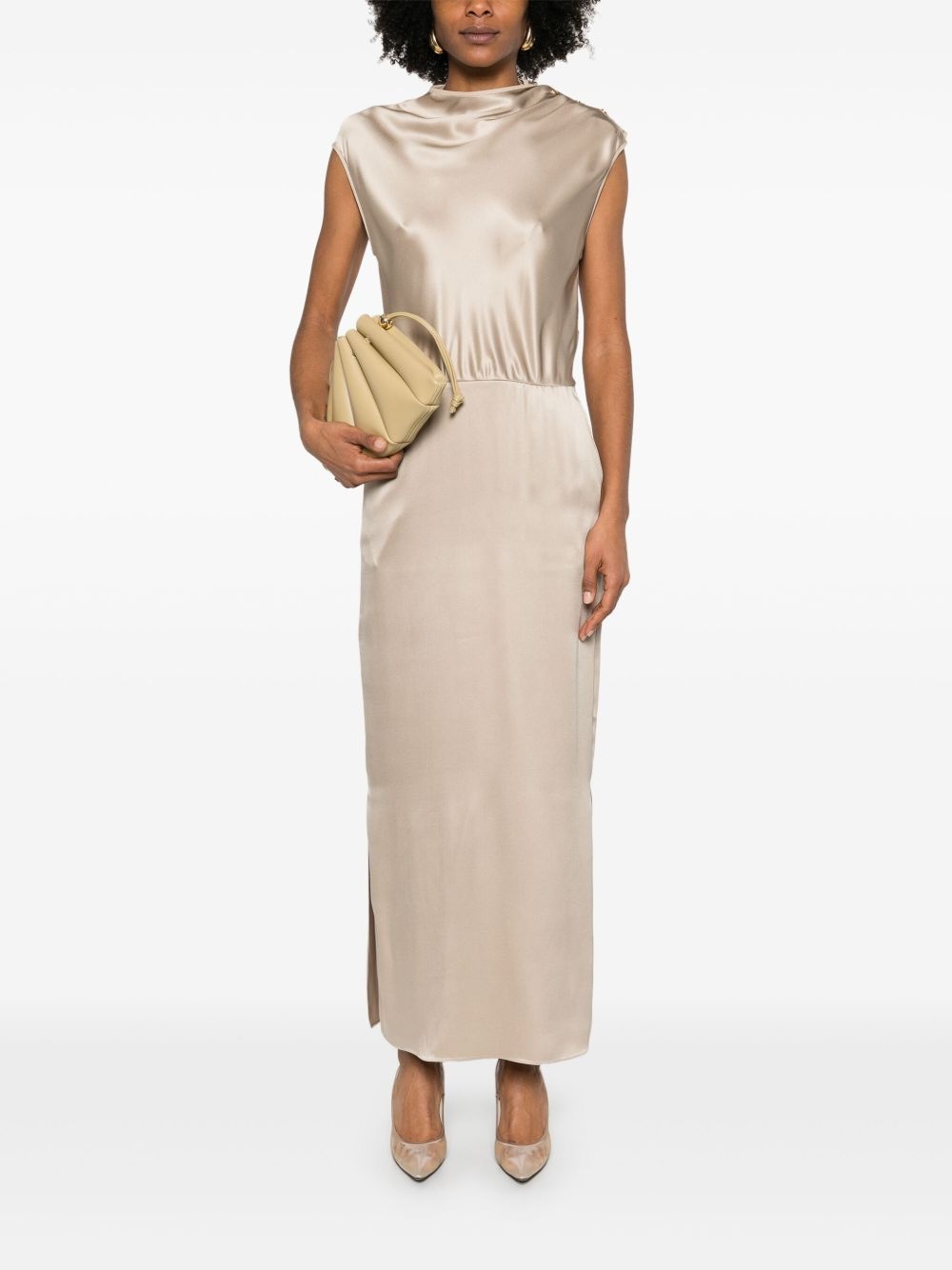 tie-shoulder gown - 2