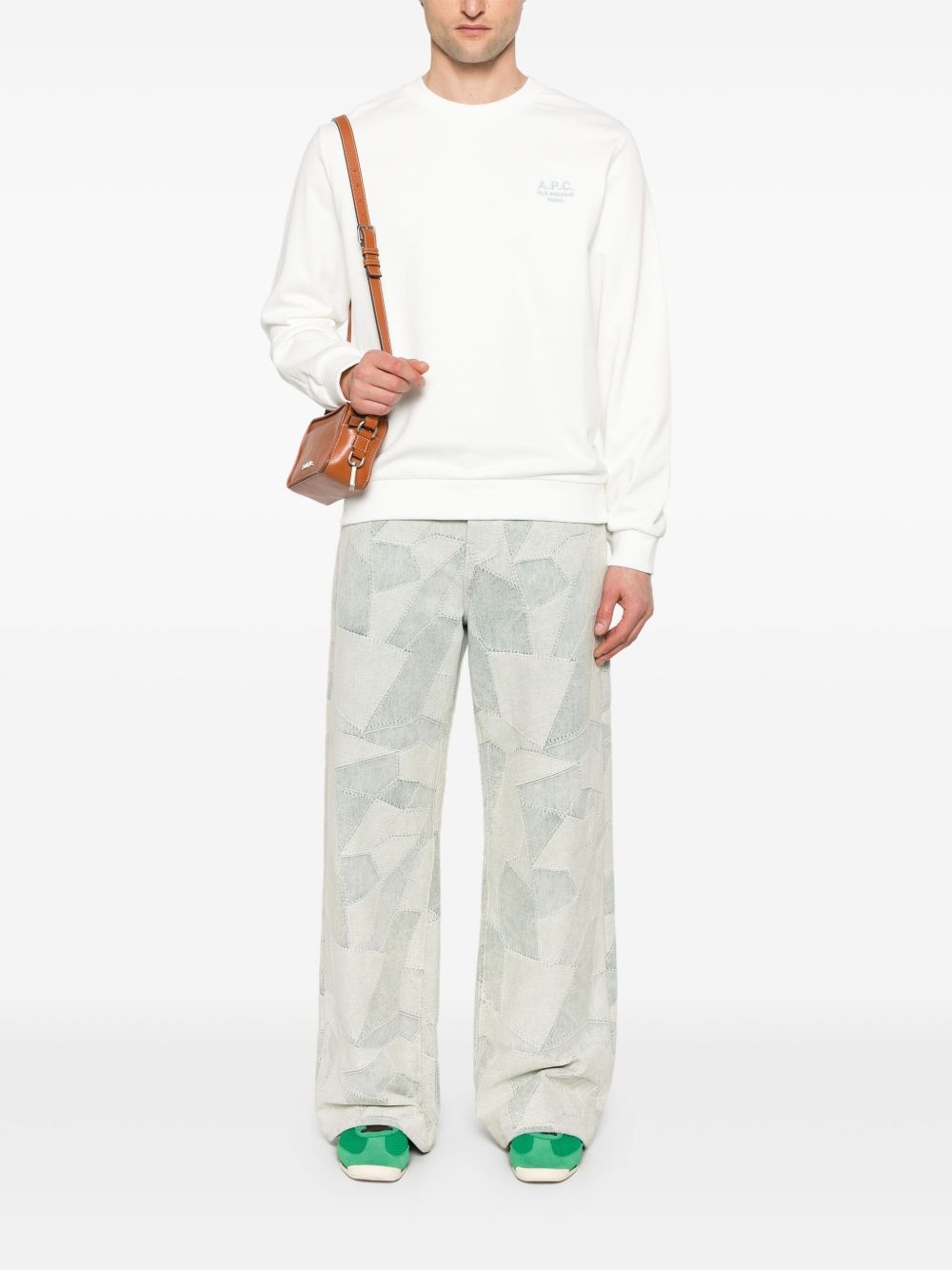 embroidered-logo sweatshirt - 2