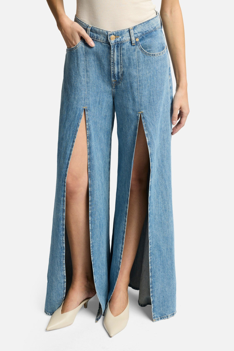 Indigo Linen Willow Palazzo Wide Leg in Arizona 4