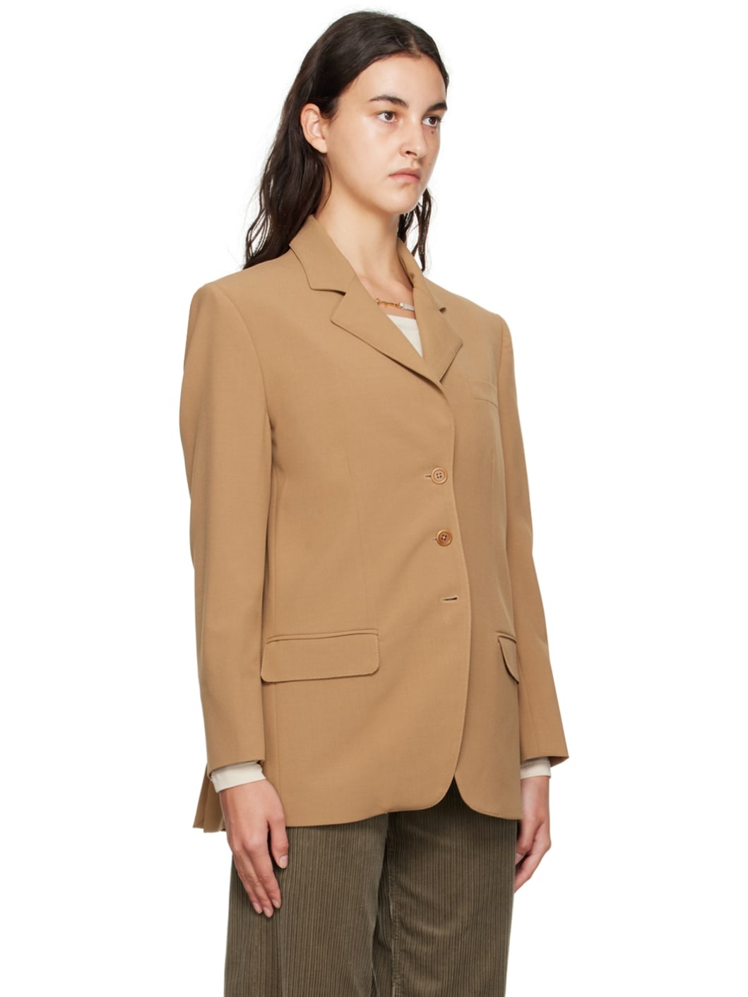 Tan Saville Blazer - 2