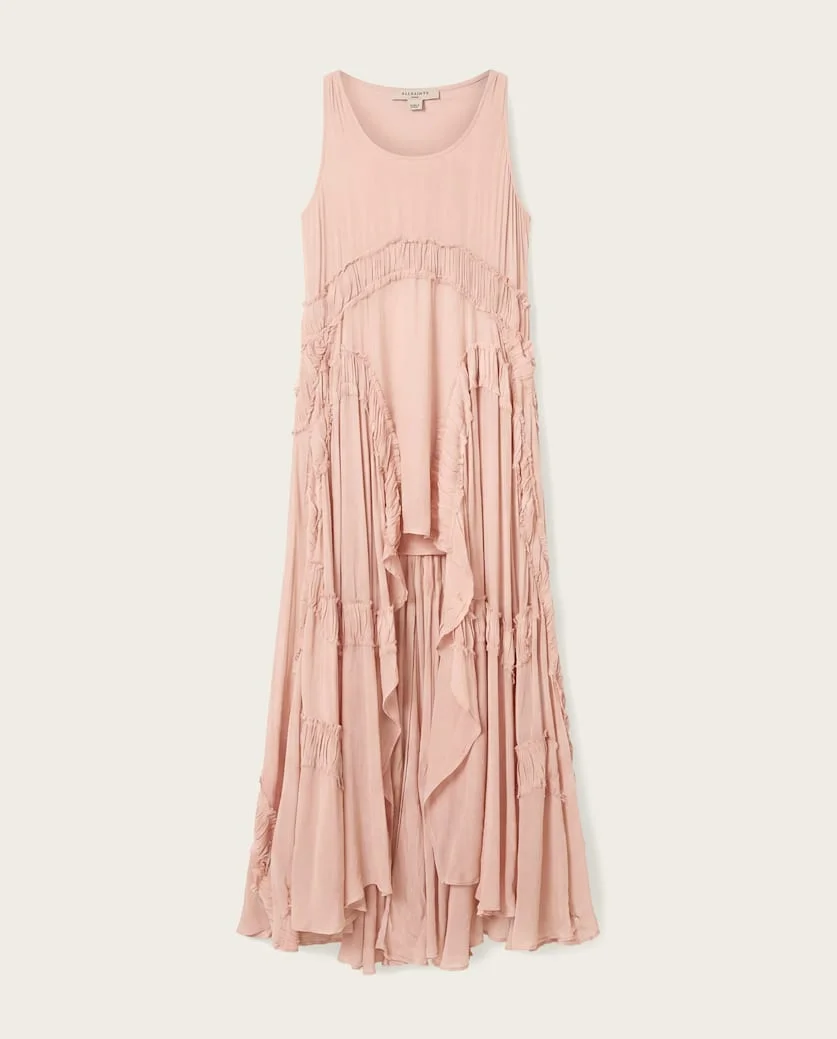 DORINA SLEEVELESS RUCHED MAXI DRESS - 1