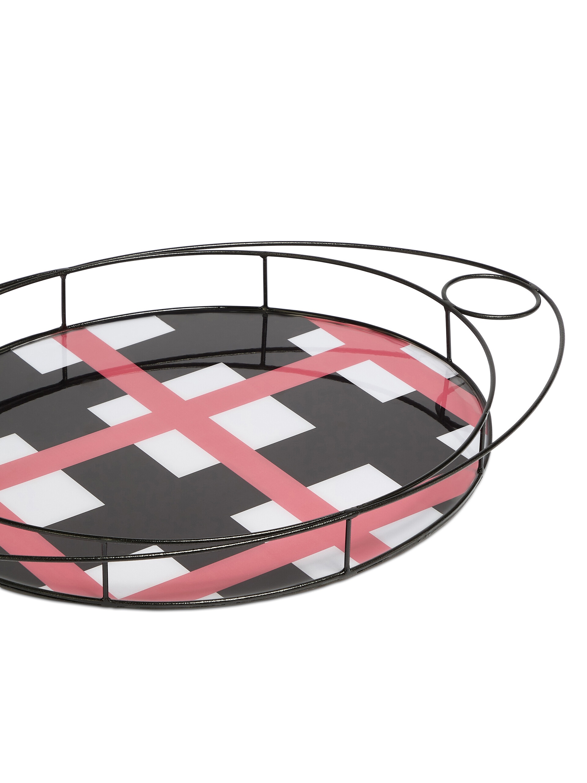 MARNI MARKET OVAL TRAY IN IRON AND CONTRAST RESIN - 3