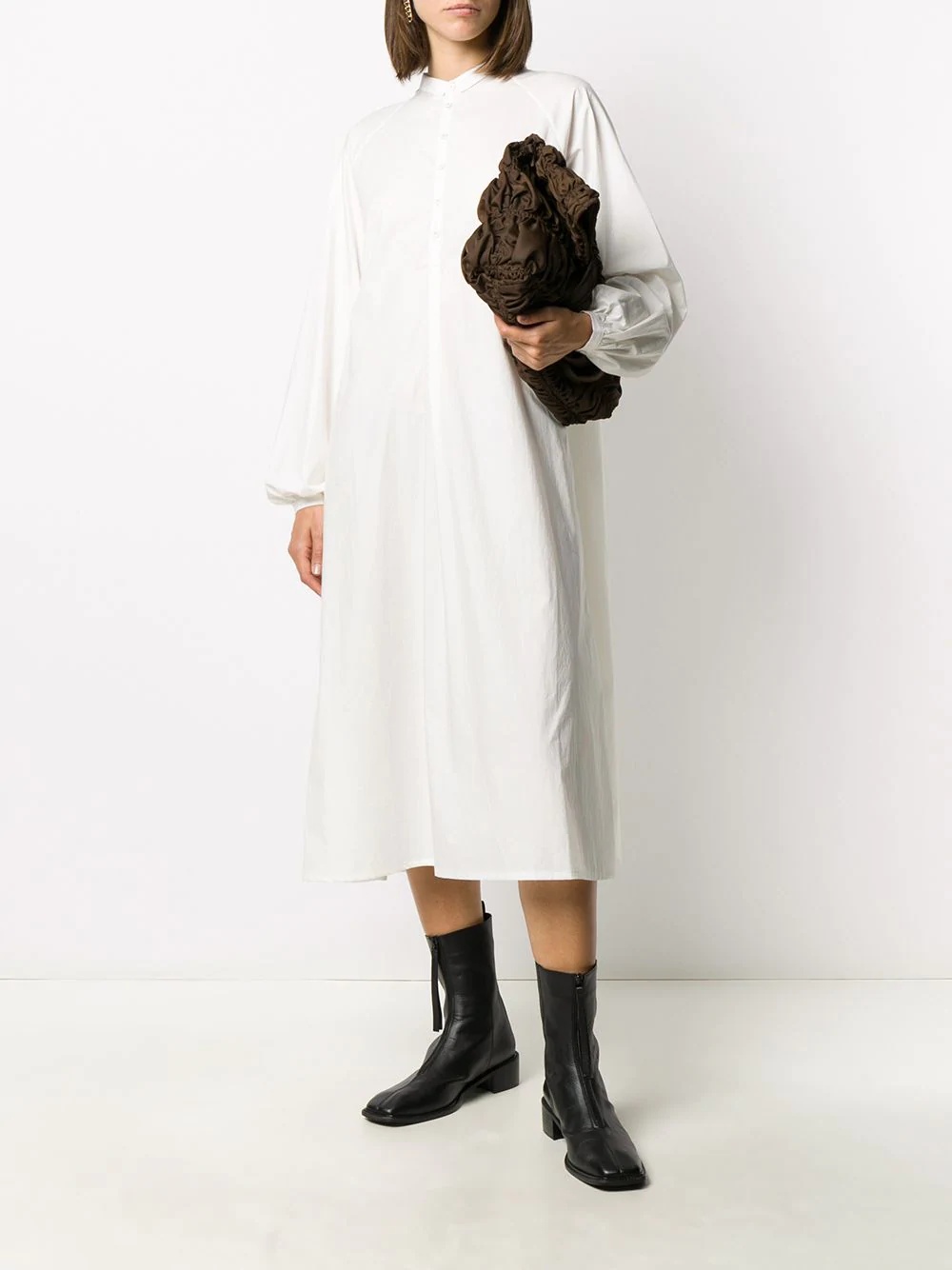 Botanist cotton shirt dress - 2