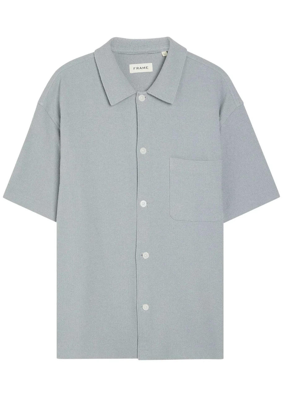 Frame Textured-knit Cotton-blend Shirt - 1