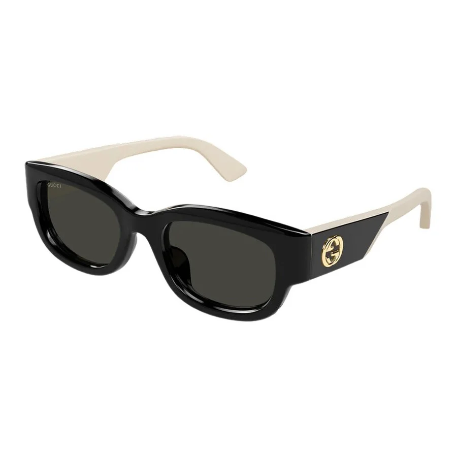 Gucci Demo Rectangular Ladies Sunglasses GG1667SK 001 54 - 1