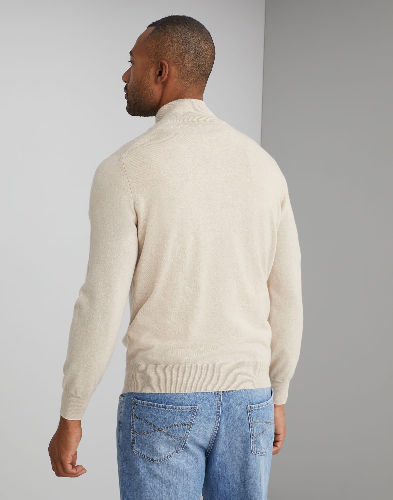 Cashmere turtleneck sweater with zipper - 2