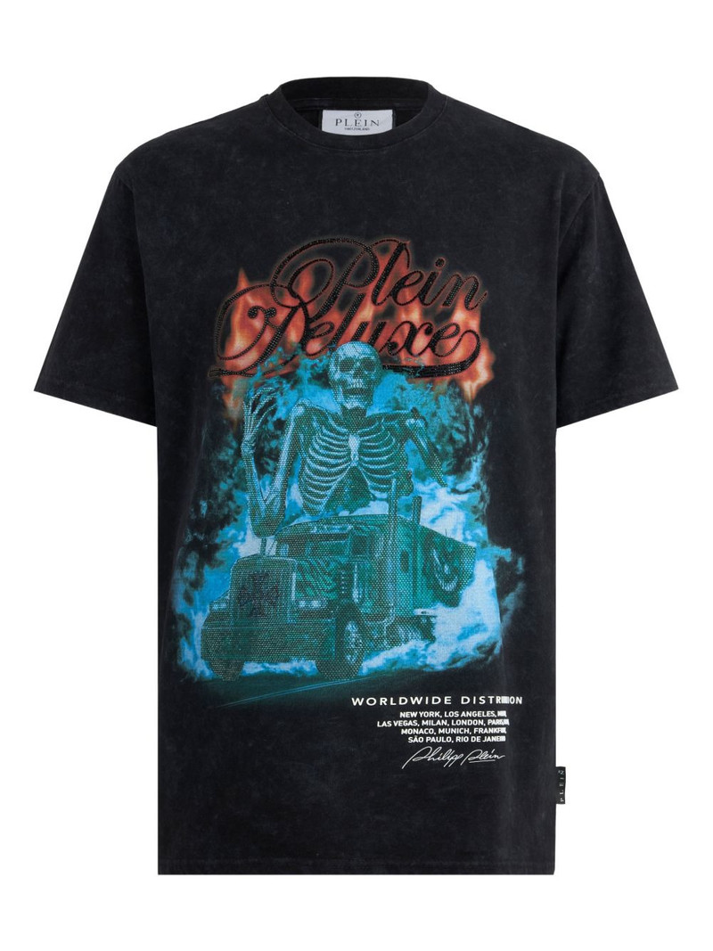 round-neck graphic T-shirt 1
