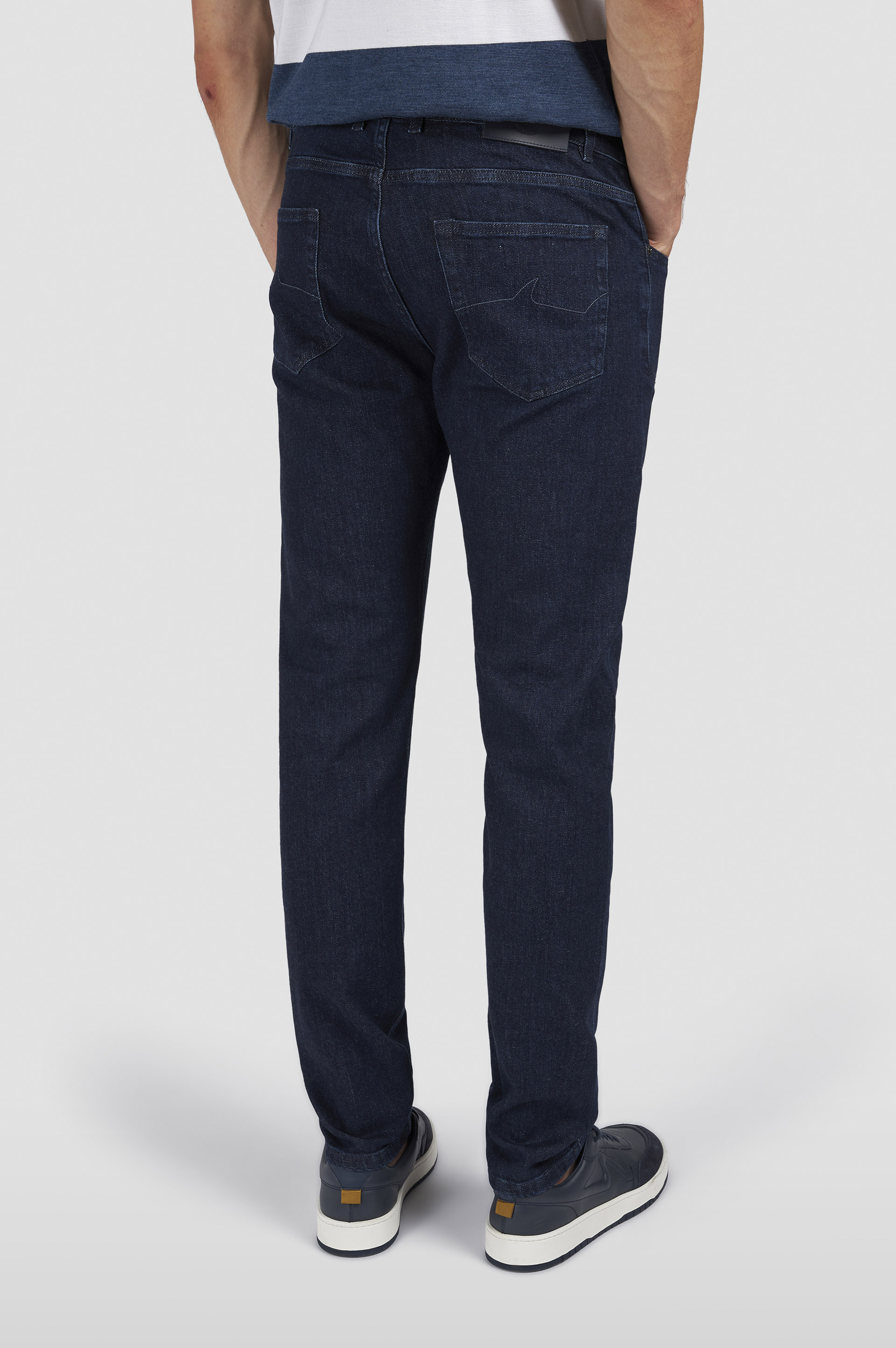 COTTON AND CASHMERE DENIM JEANS - 3