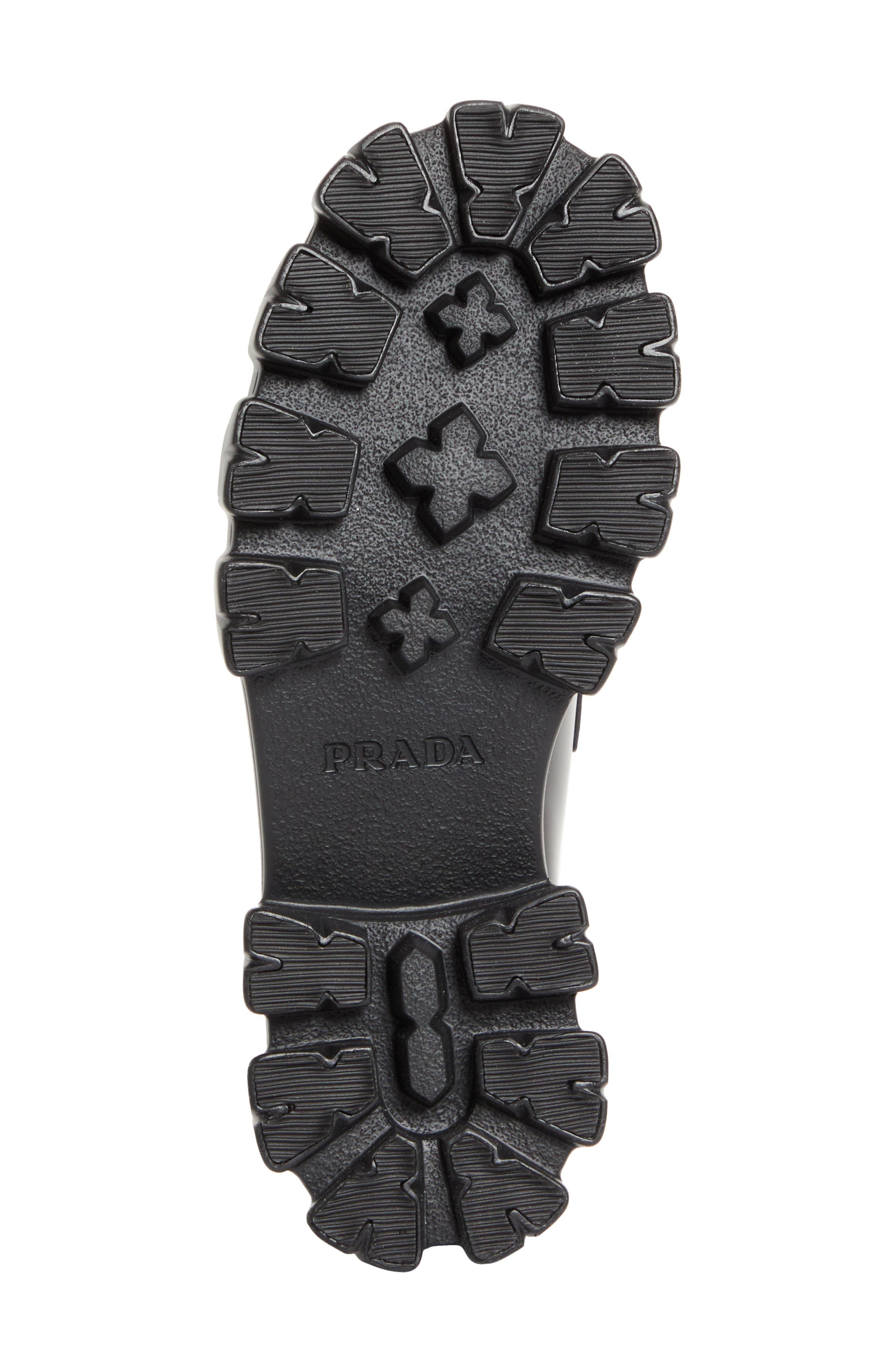 Prada Monolith Lug Sole Loafer in Nero at Nordstrom - 6