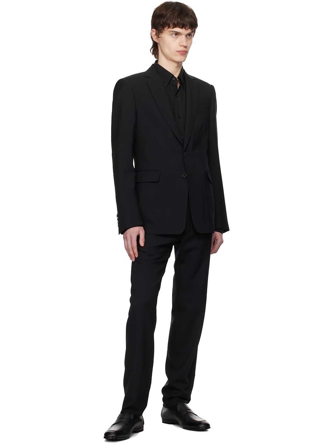 Black Single-Breasted Suit - 5