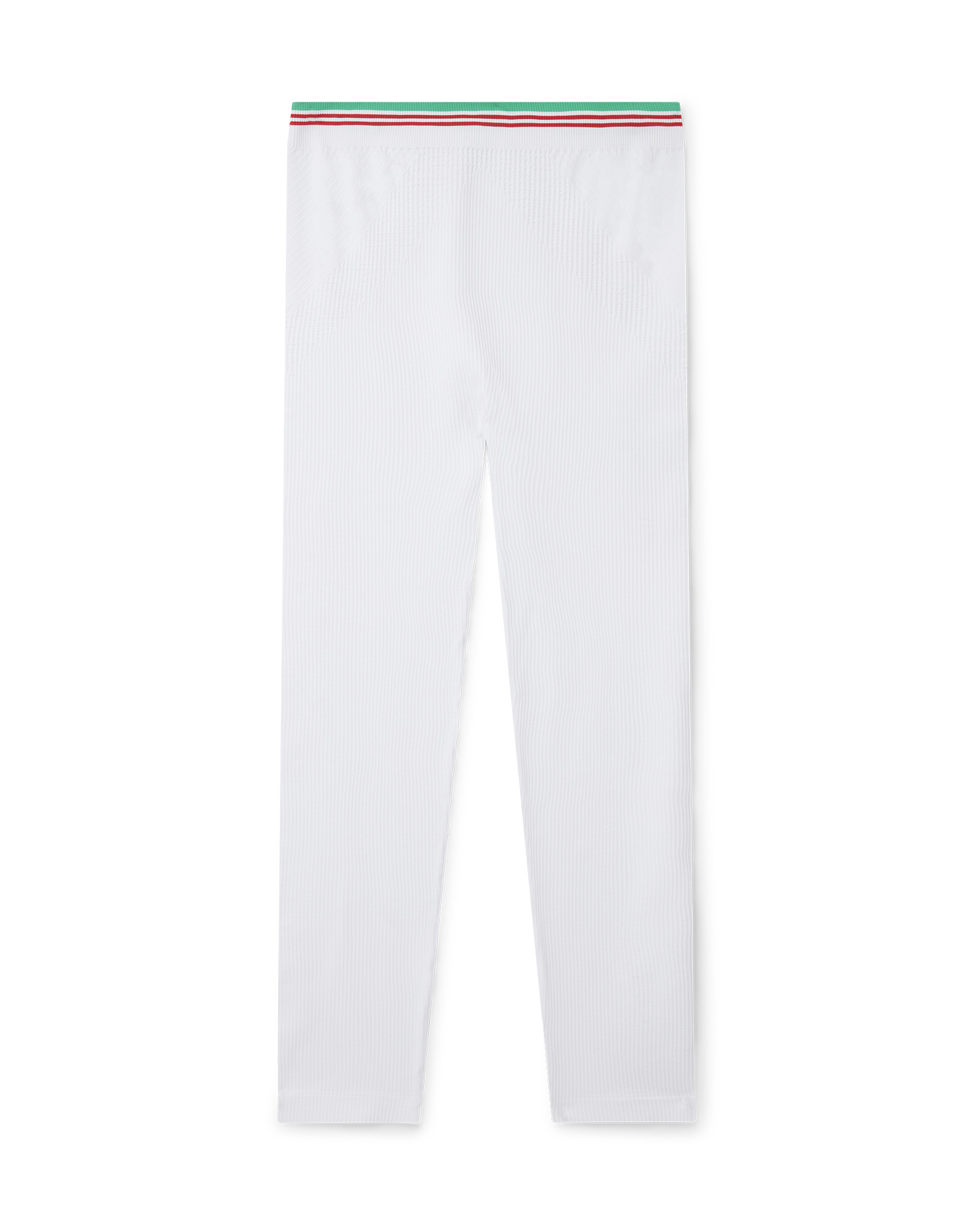 White Seamless Ribbed Legging - 2