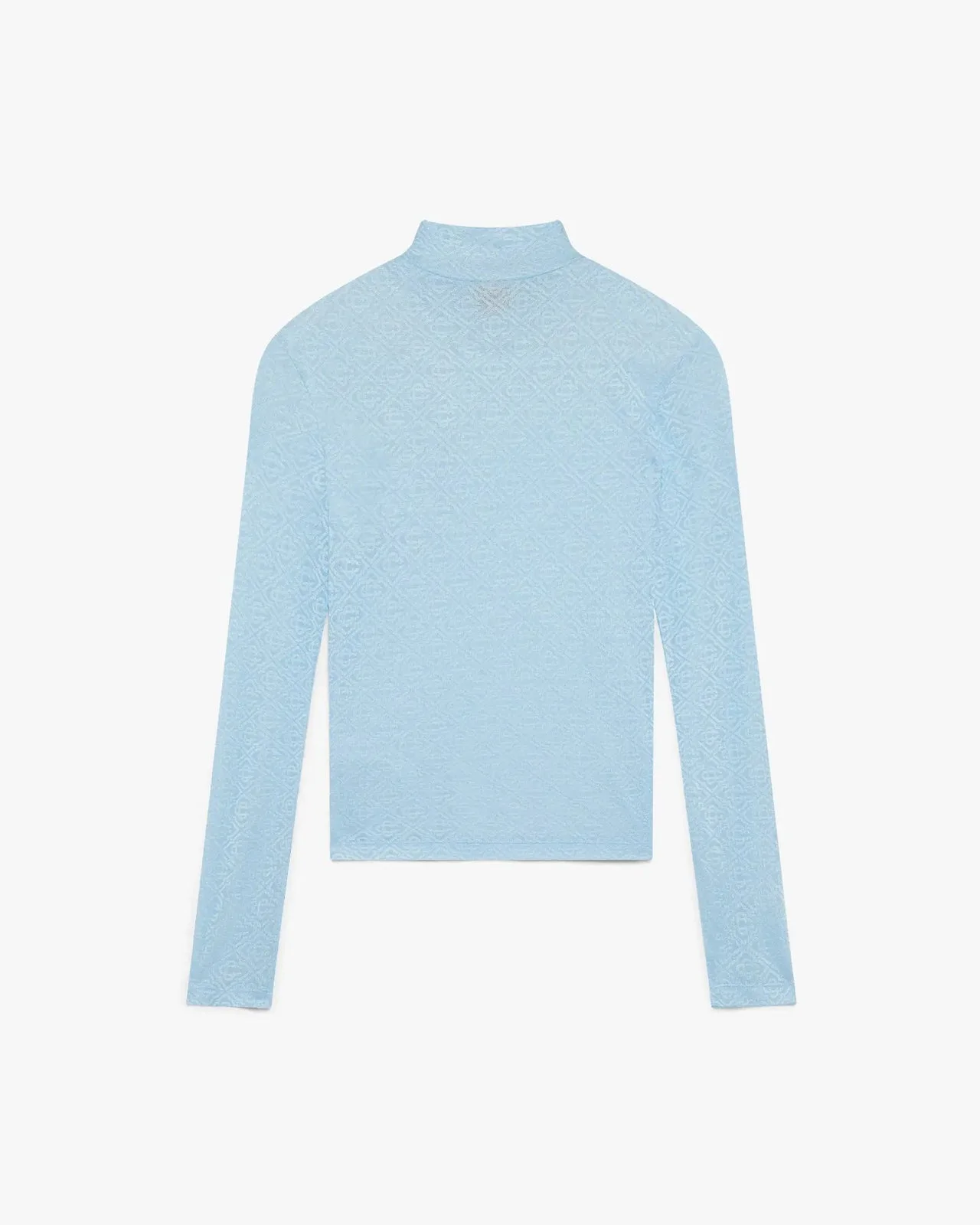 Blue Monogram Jacquard Cropped Top | Casablanca Paris - 1