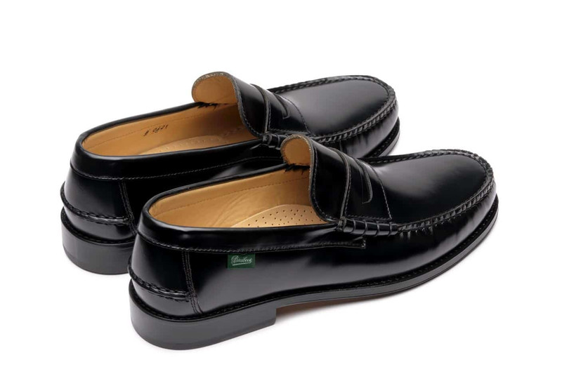 Paraboot Columbia Brillant Noir - Leather Sole outlook