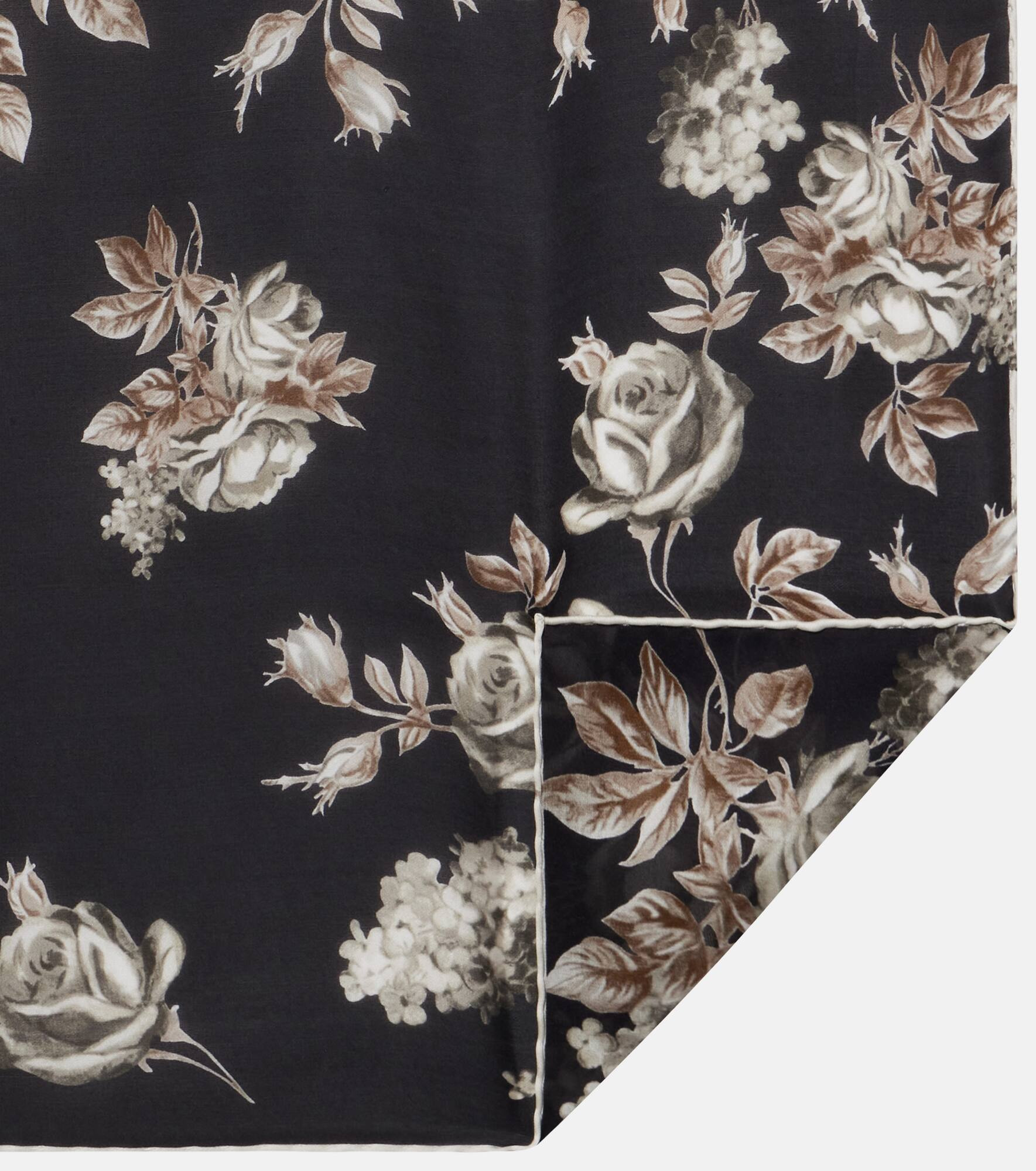 Floral silk scarf - 5