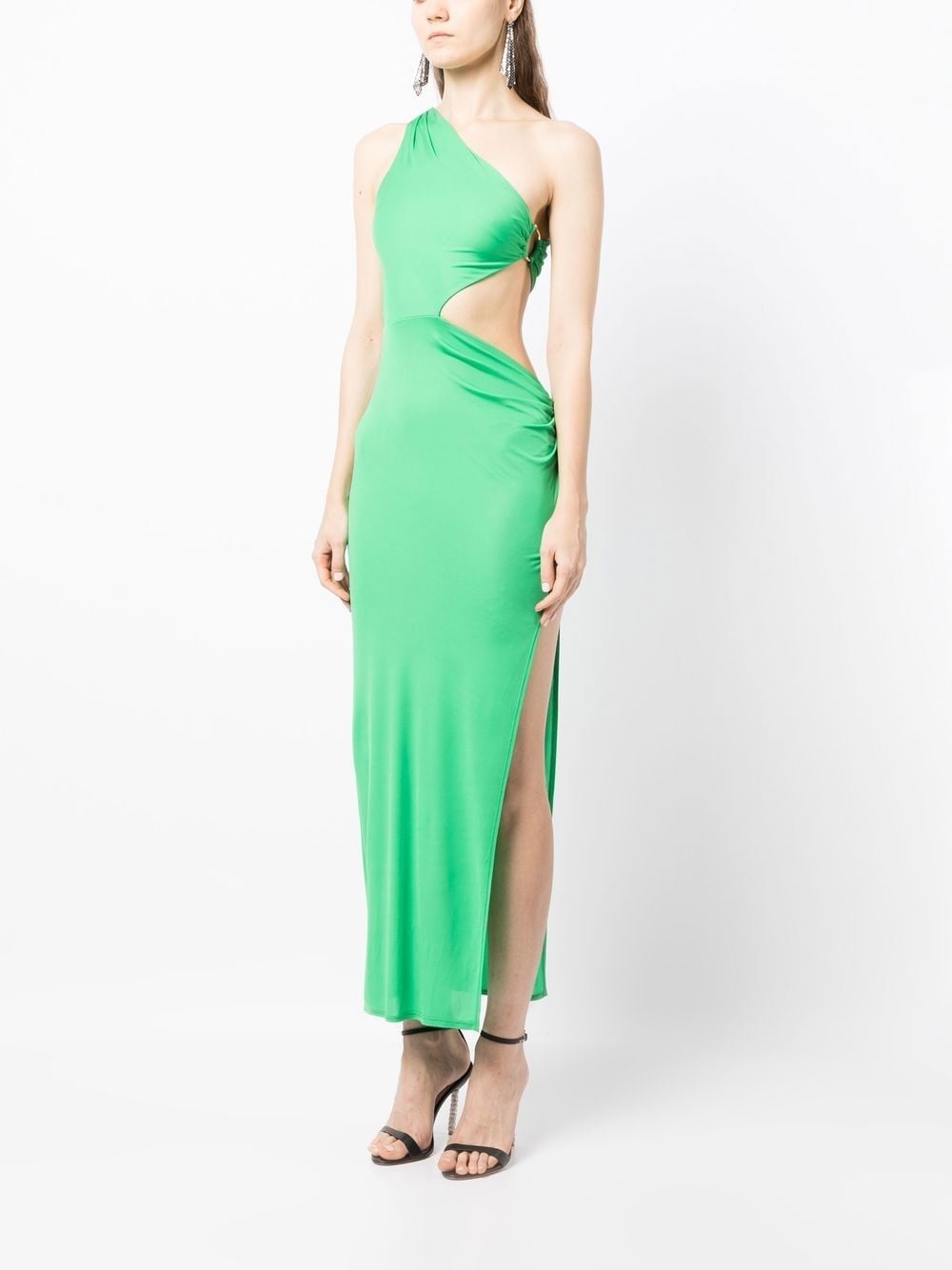 knot-detail asymmetric dress - 3
