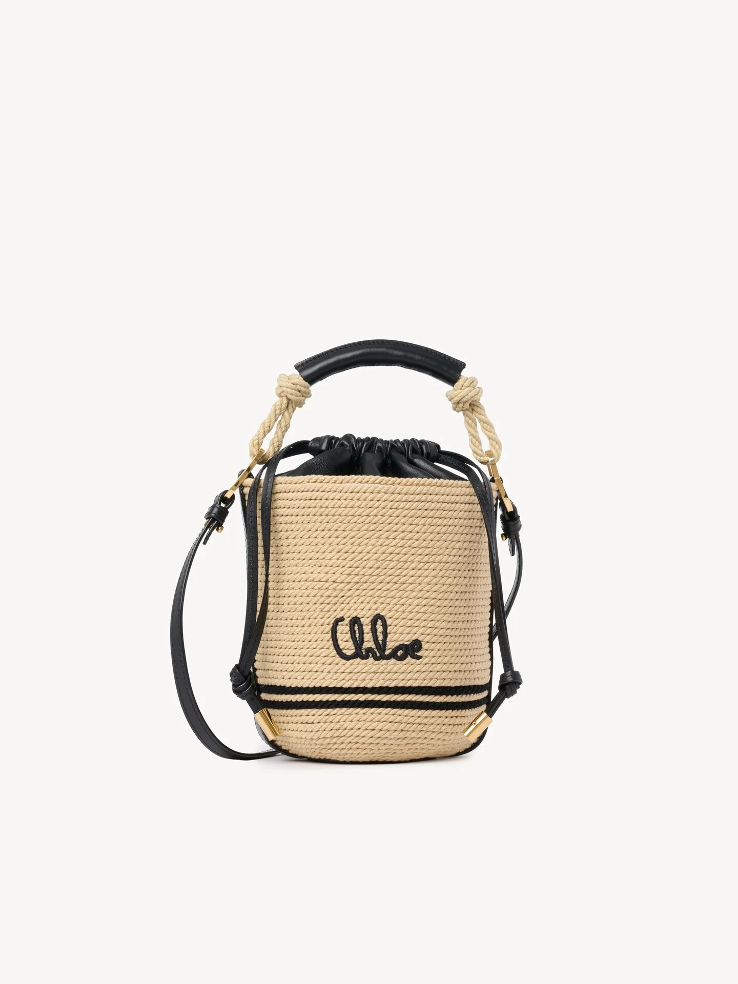 CHLOÉ SOLEIL BUCKET BAG IN CORD - 1