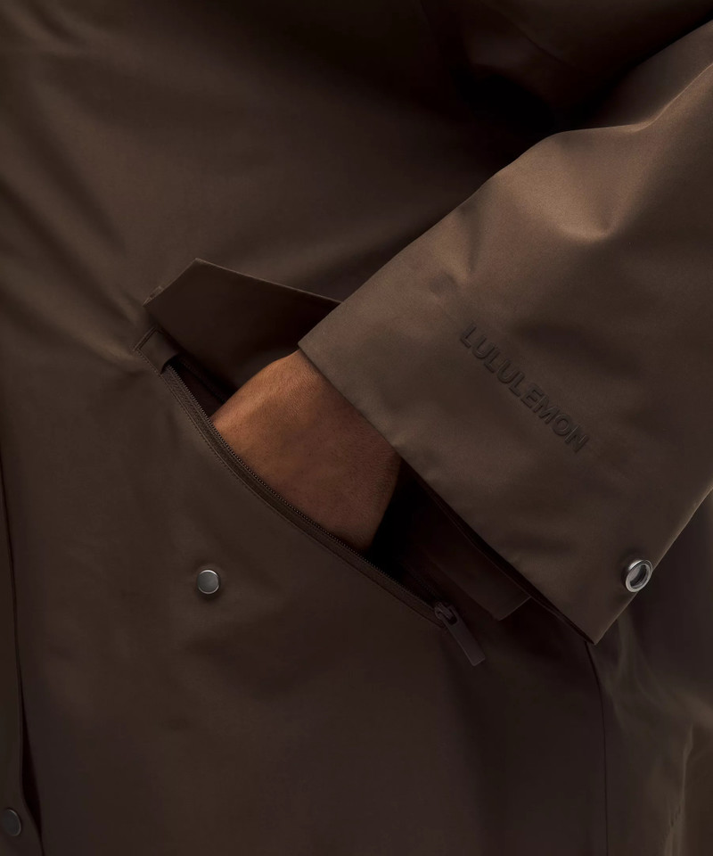 Oversized Cocoon Rain Coat 3