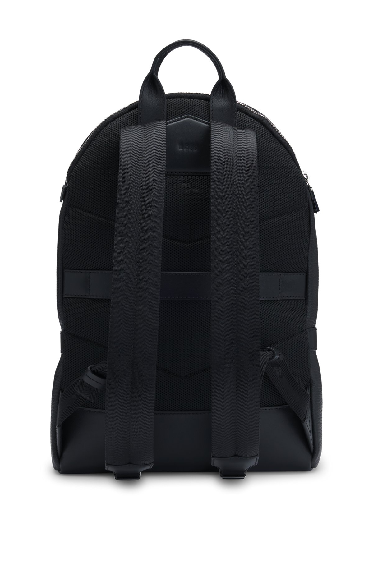 BACKPACK IN GRAINED ITALIAN LEATHER WITH SMART SLEEVE - 2