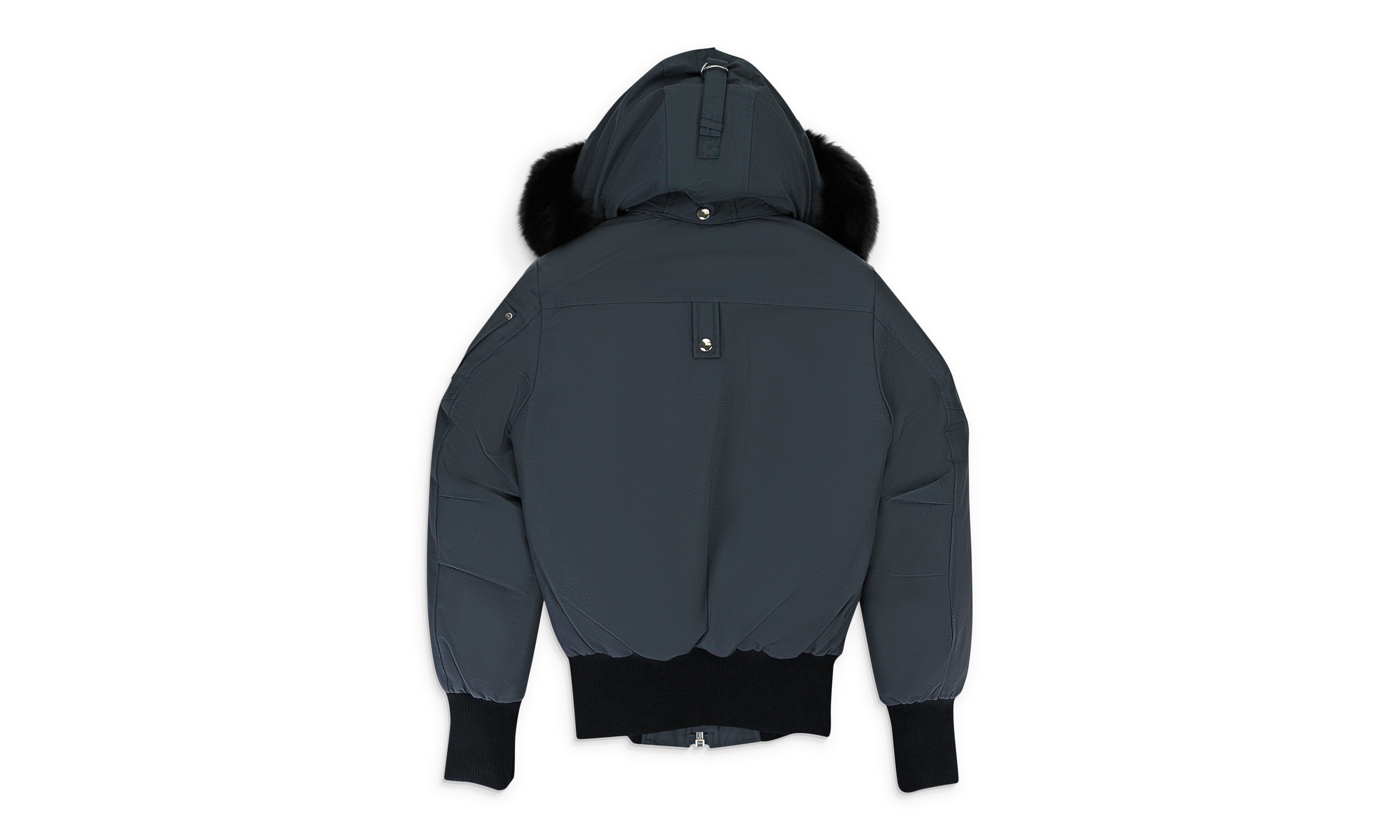 MOOSE KNUCKLES DEBBIE BOMBER GRANITE W/BLK BOMBER "Granite W/Blk" - 2
