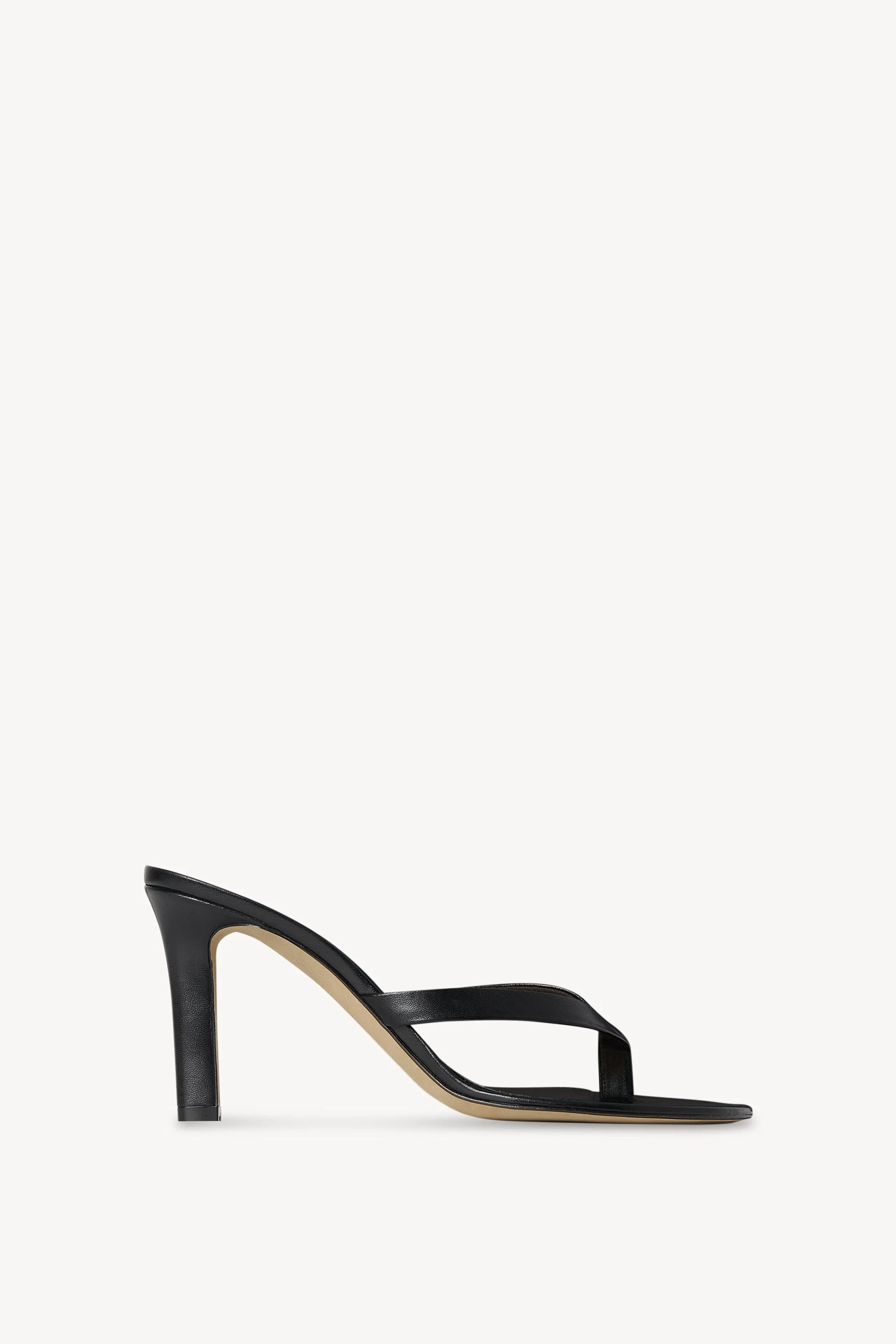 Sacha Heel Thong Sandal in Leather - 1