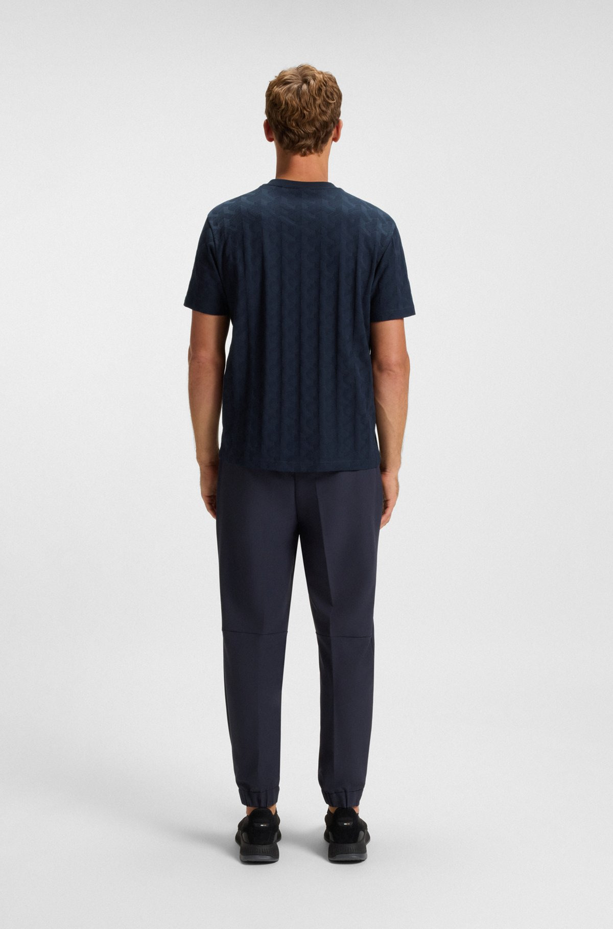 COTTON T-SHIRT WITH JACQUARD PATTERN - 5