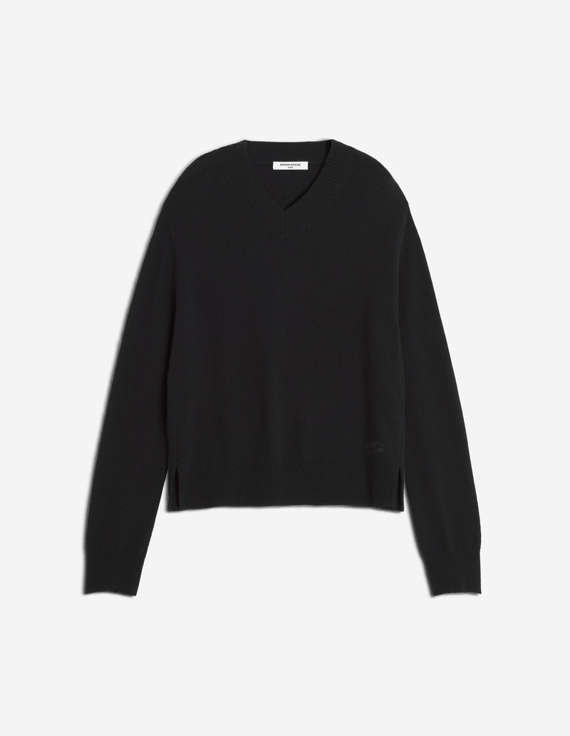MERINO WOOL COMFORT V-NECK JUMPER 1