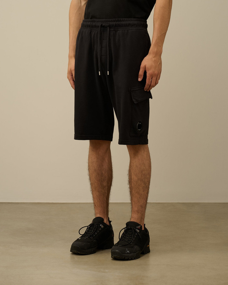 C.P. Company Light Fleece Lens Shorts outlook