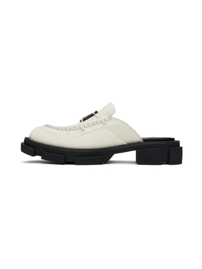 BOTH White Gao Metal Logo Slip-On Loafers outlook
