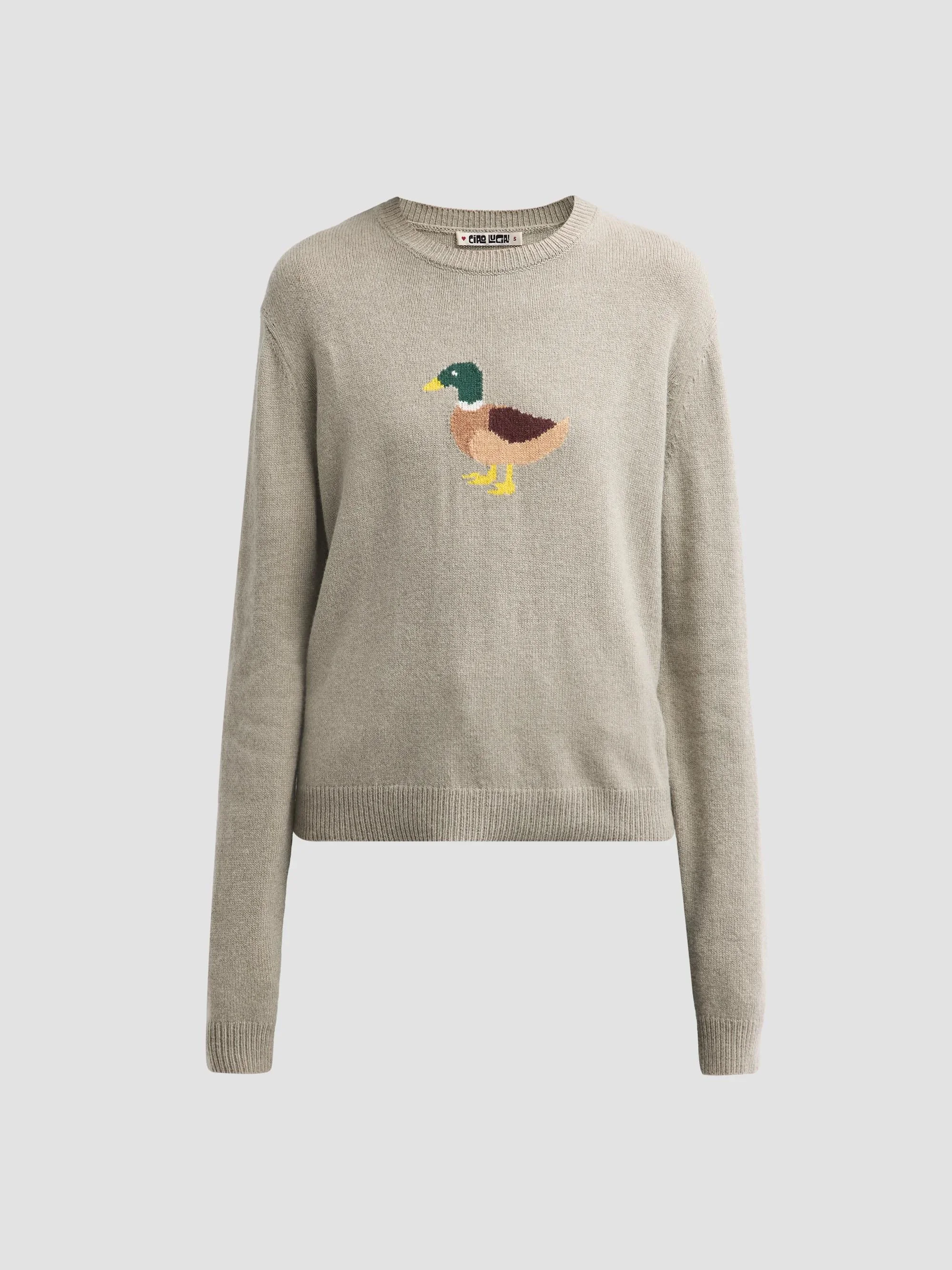 Women's Rianne Duck Wool-Blend Sweater - Canard - 1