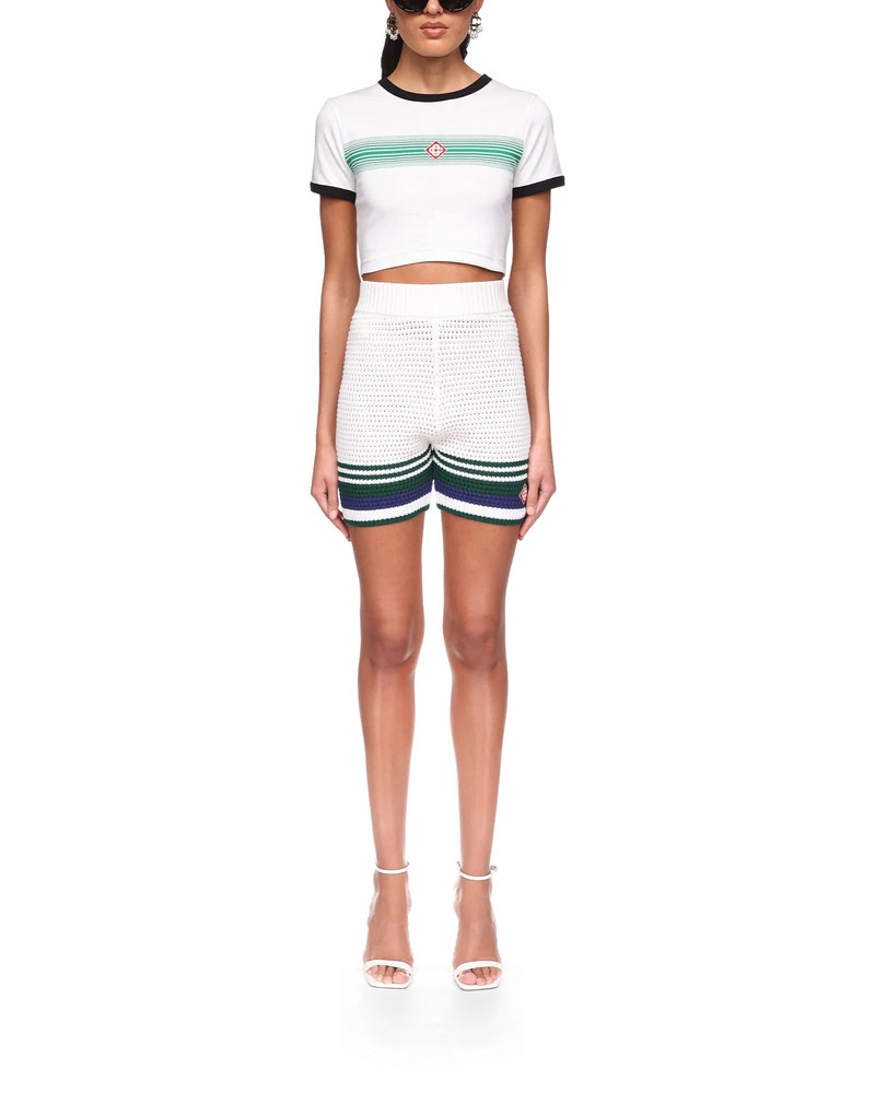 CASABLANCA Crochet Tennis Shorts | Casablanca Paris outlook