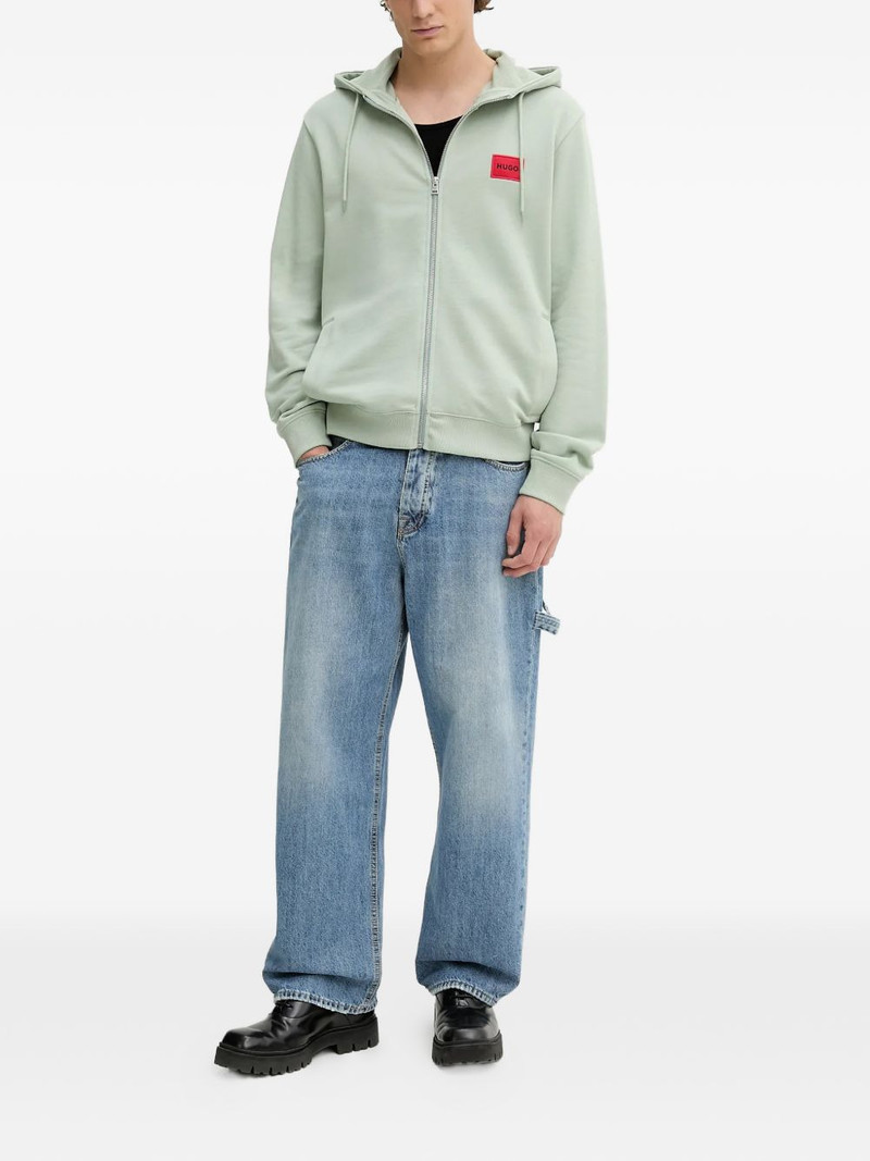 HUGO zip-fastening hoodie outlook