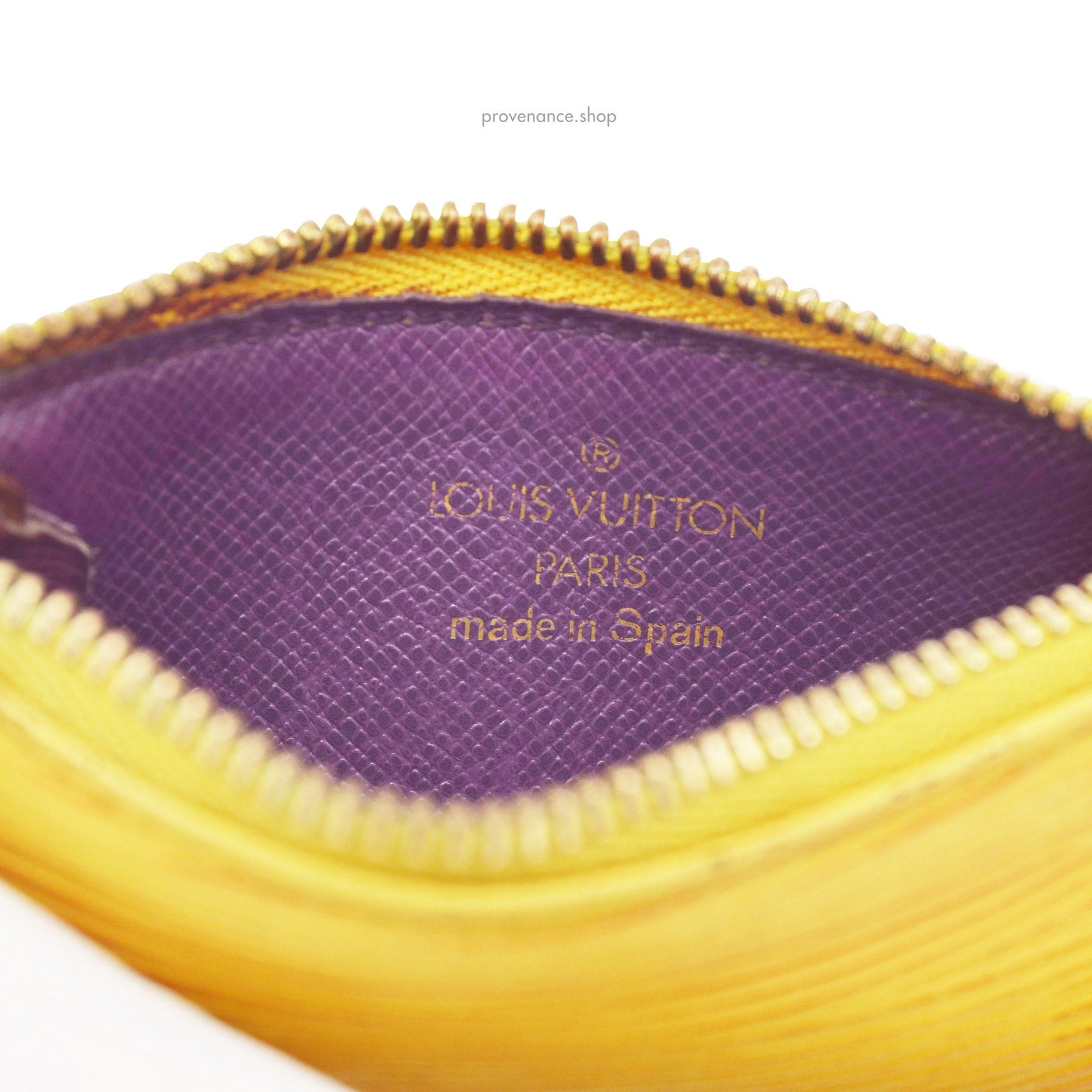 Louis Vuitton Key Pouch Cles - Tassil Yellow Epi Leather - 6