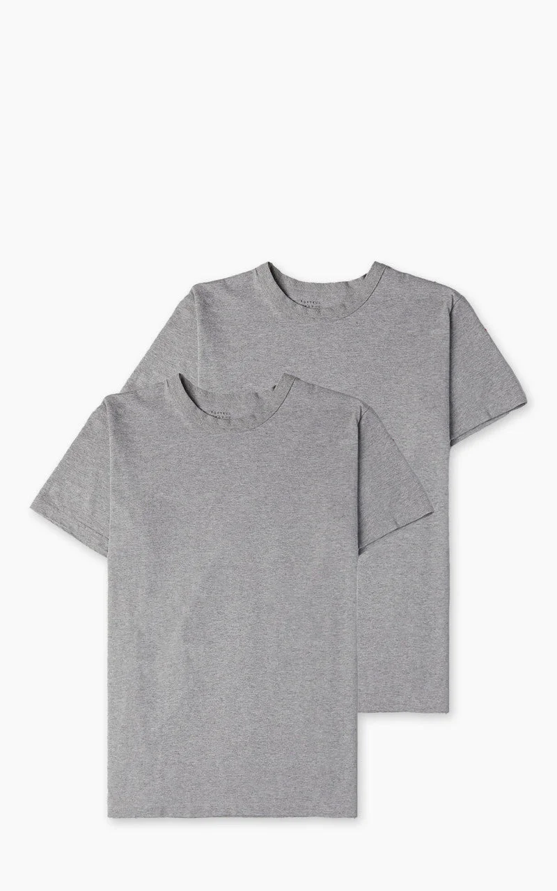 FORTELA MADE IN JAPAN 2-PACK TEE GREY MELANGE - 1