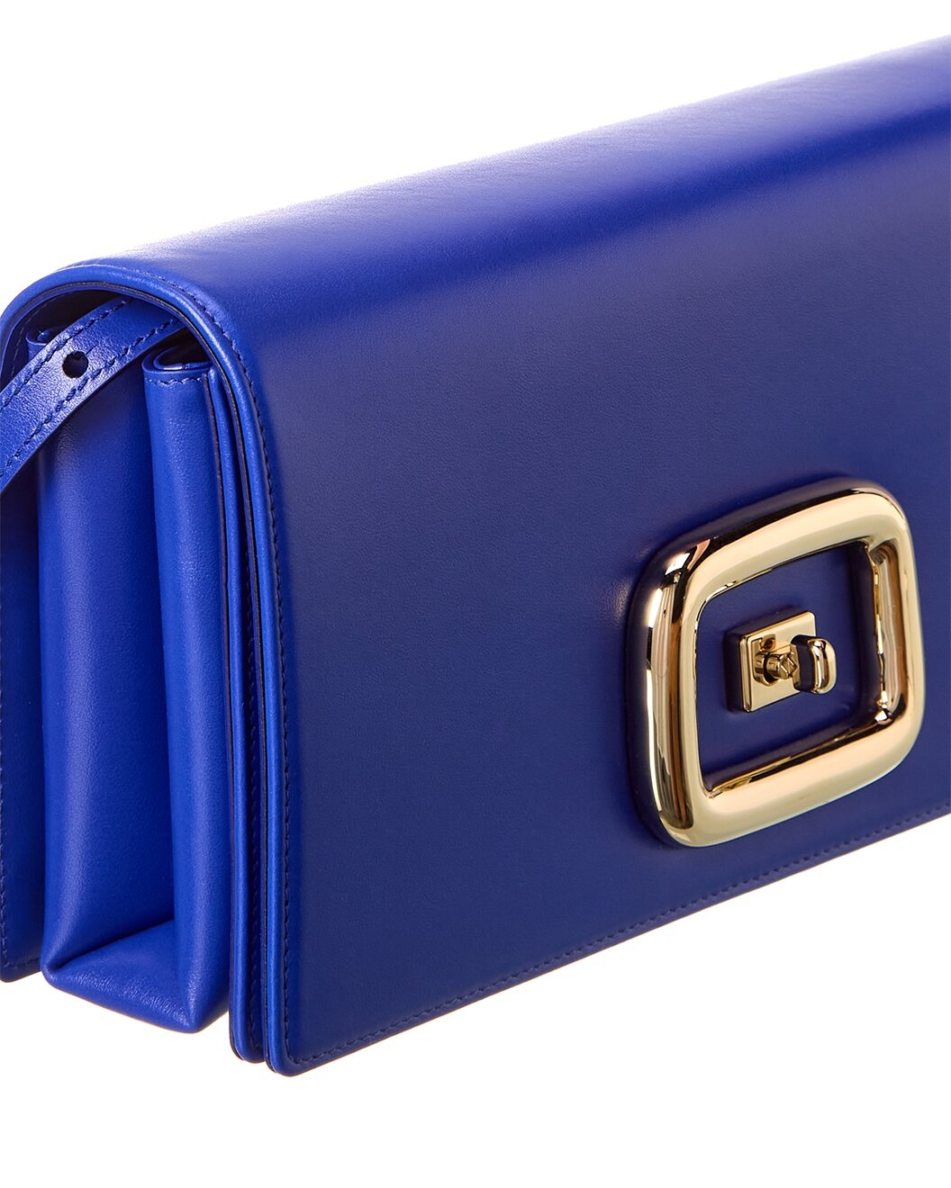 Roger Vivier Viv' Choc Leather Shoulder Bag - 3