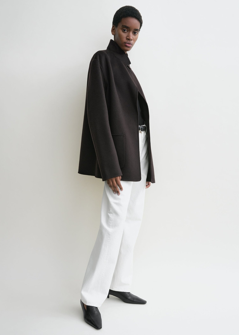 Patch pocket doublé jacket espresso 3