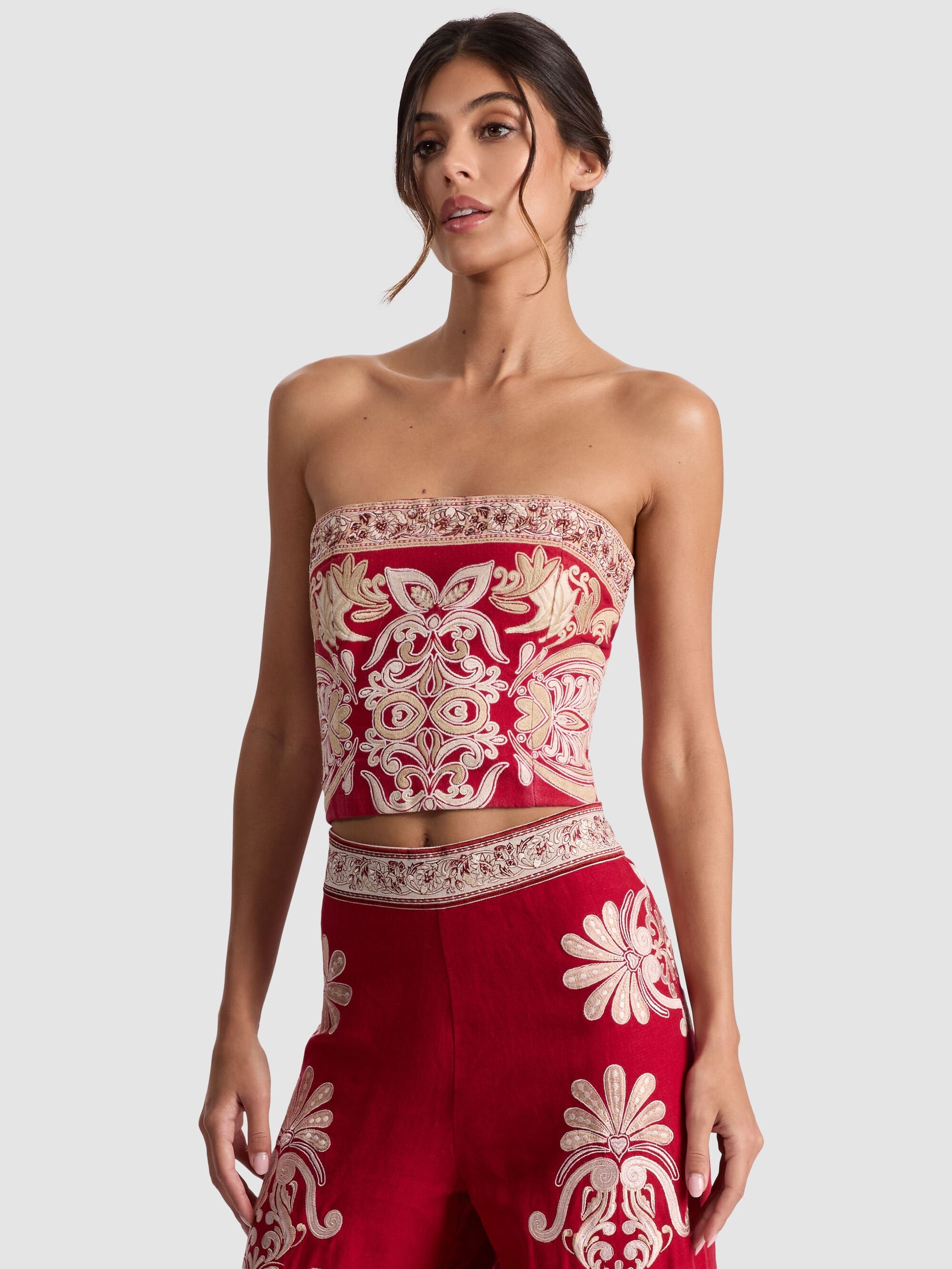 CECE EMBROIDERED TOP - 1