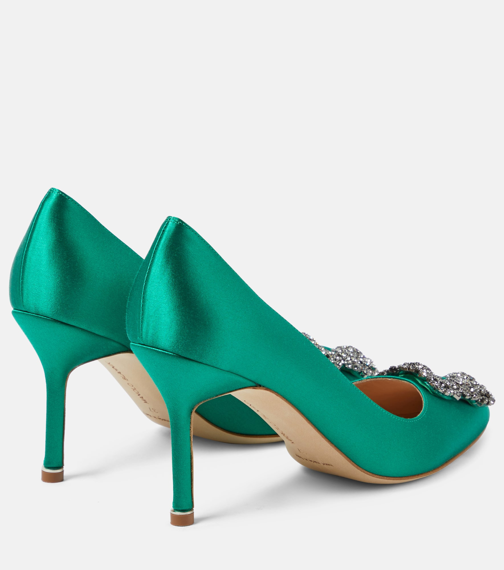 Hangisi embellished satin pumps - 3