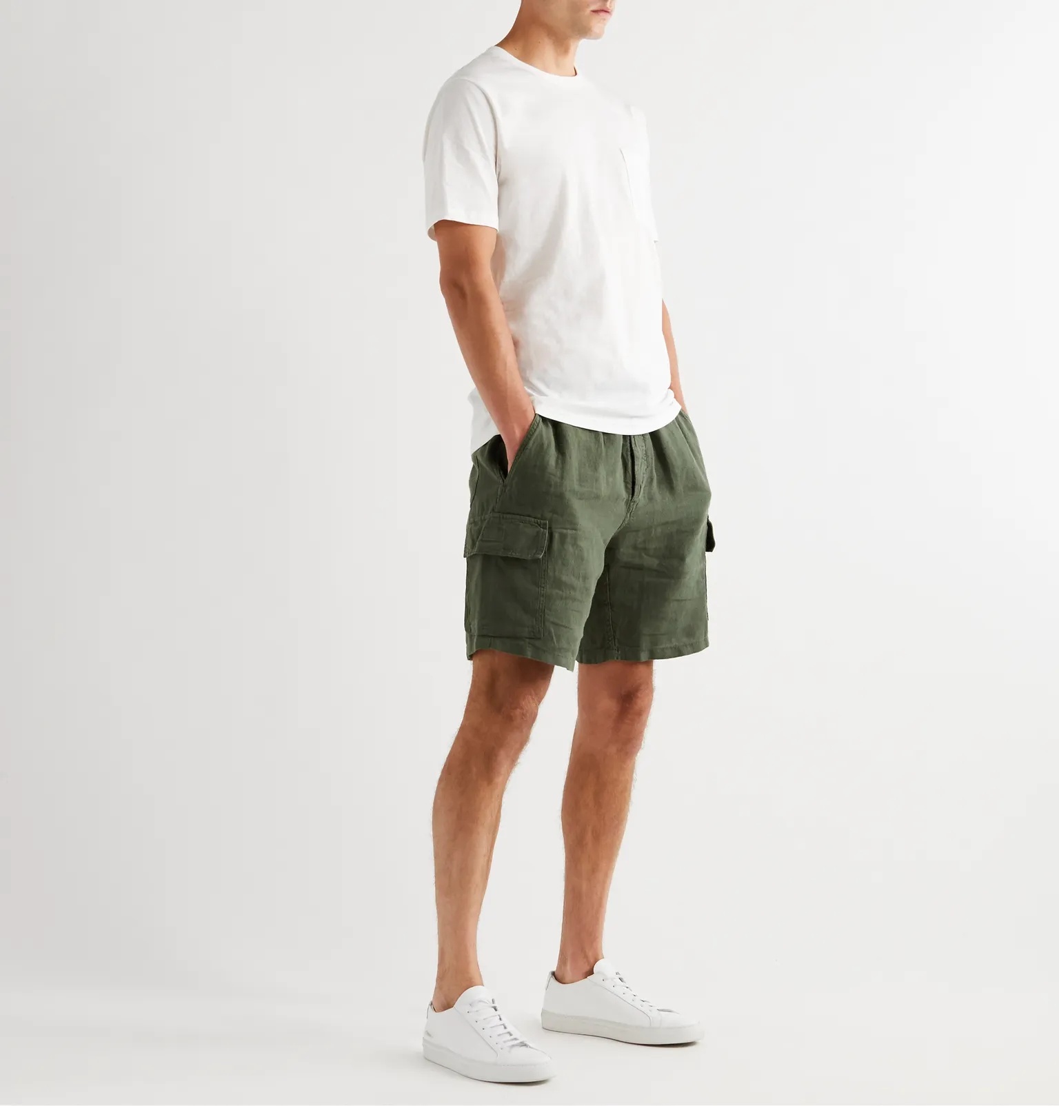 Baie Linen Cargo Shorts - 2