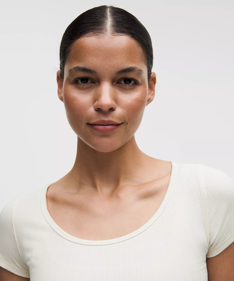 Hold Tight Micro-Rib Cross-Back T-Shirt 4