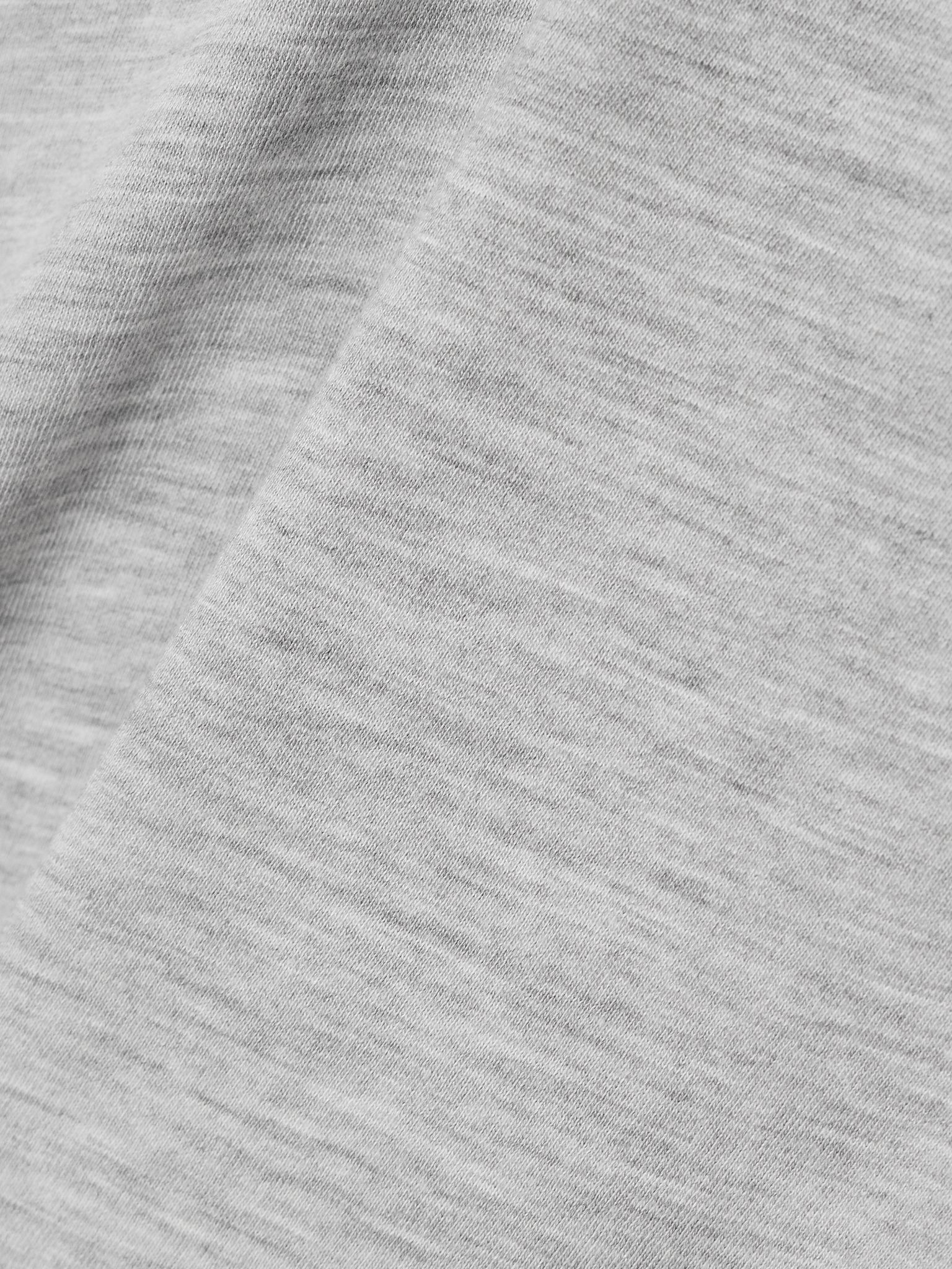 Baby Tee cropped cotton and modal-blend jersey T-shirt Gray - 4