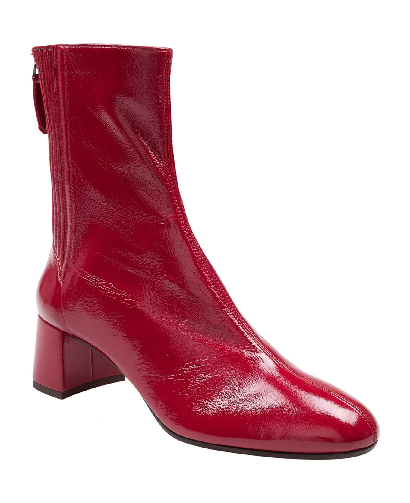 Sain Honore' Bootie 50 In Nappa Gloss Color Red - 2