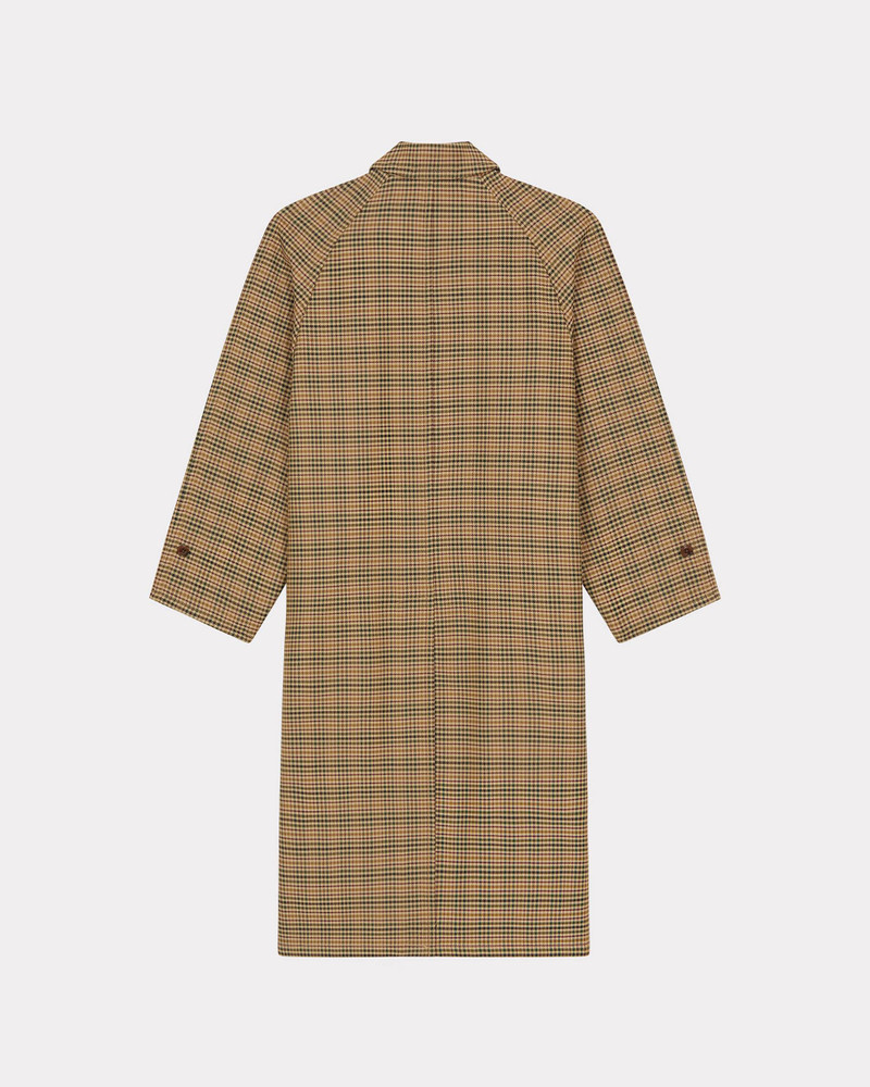 KENZO Checked trench coat outlook