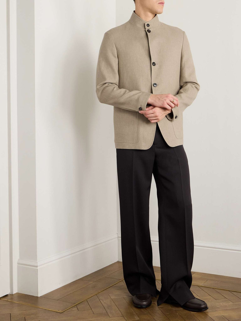 ZEGNA Il Conte Linen and Wool-Blend Jacket outlook