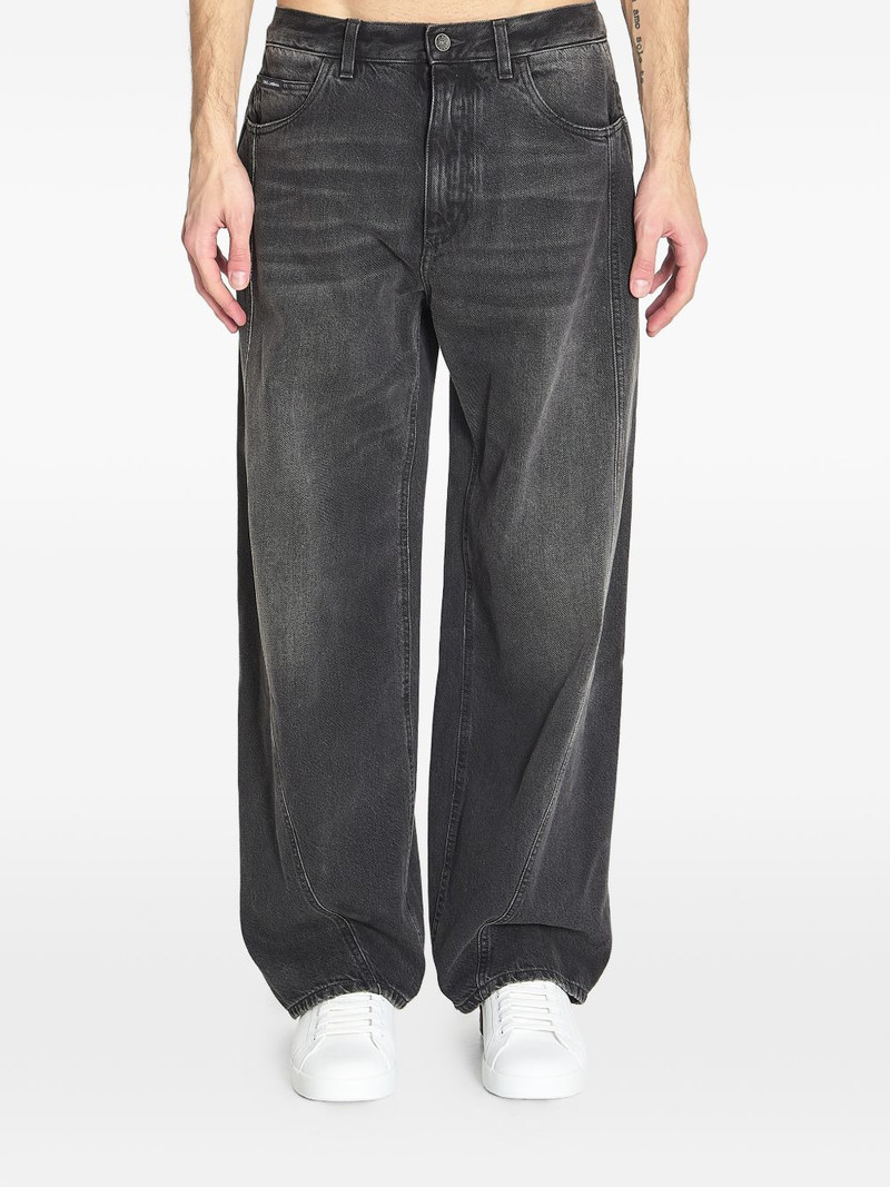 logo-plaque denim jeans 1